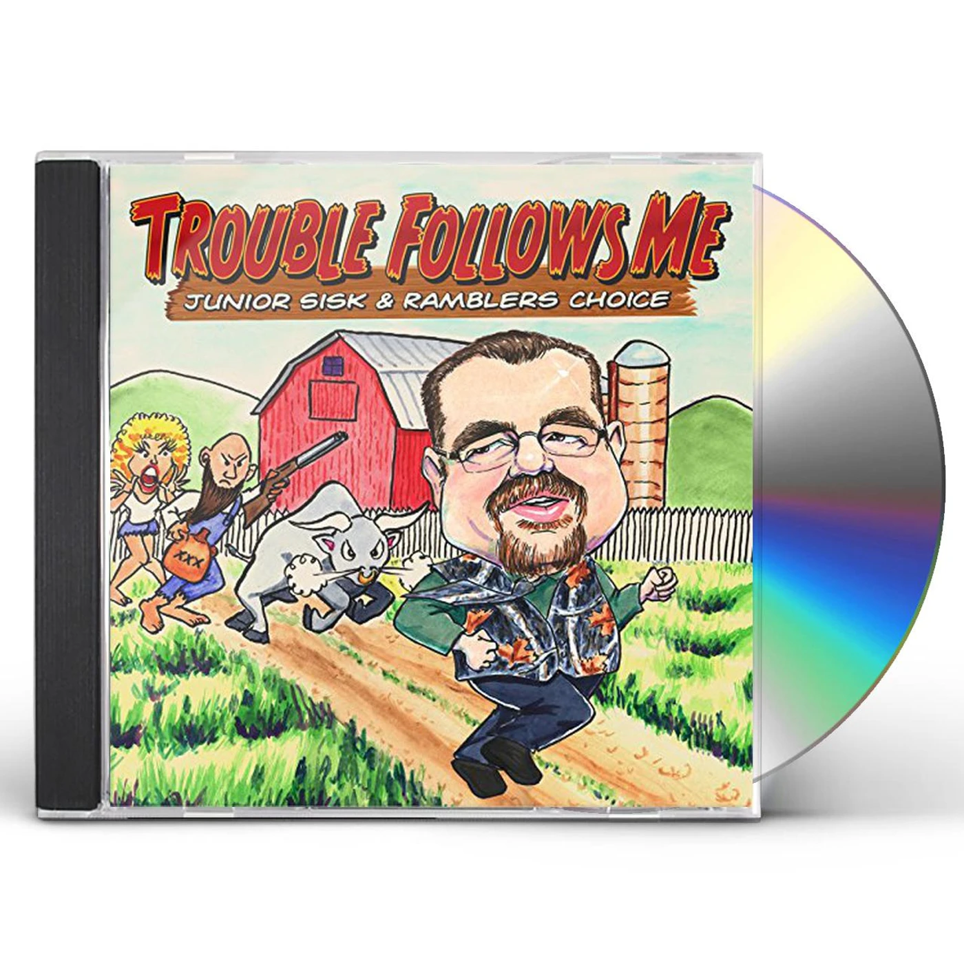 Junior Sisk TROUBLE FOLLOWS ME CD