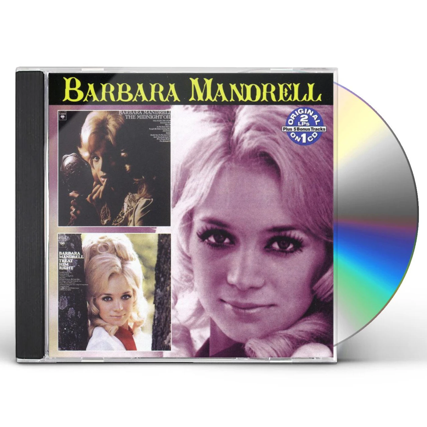 Barbara Mandrell MIDNIGHT OIL / TREAT HIM RIGHT CD