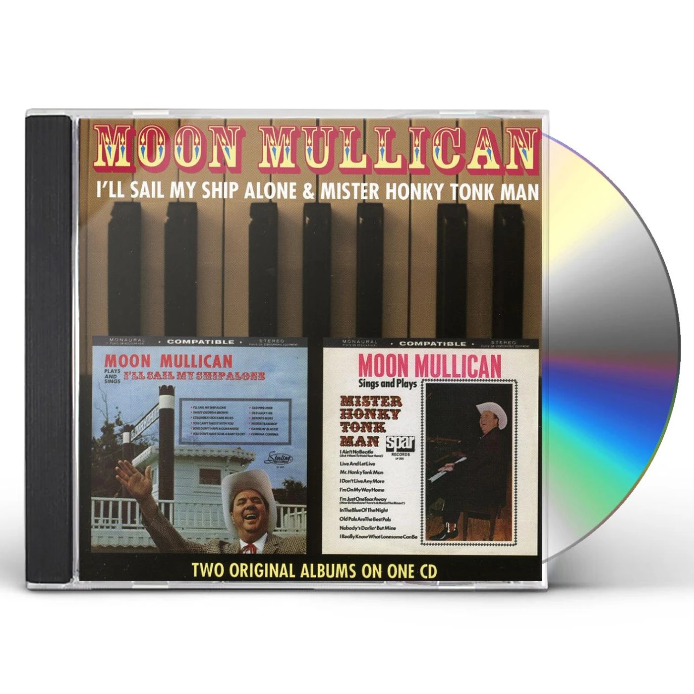 Moon Mullican ILL SAIL MY SHIP ALONE / MR HONKY TONK MAN CD