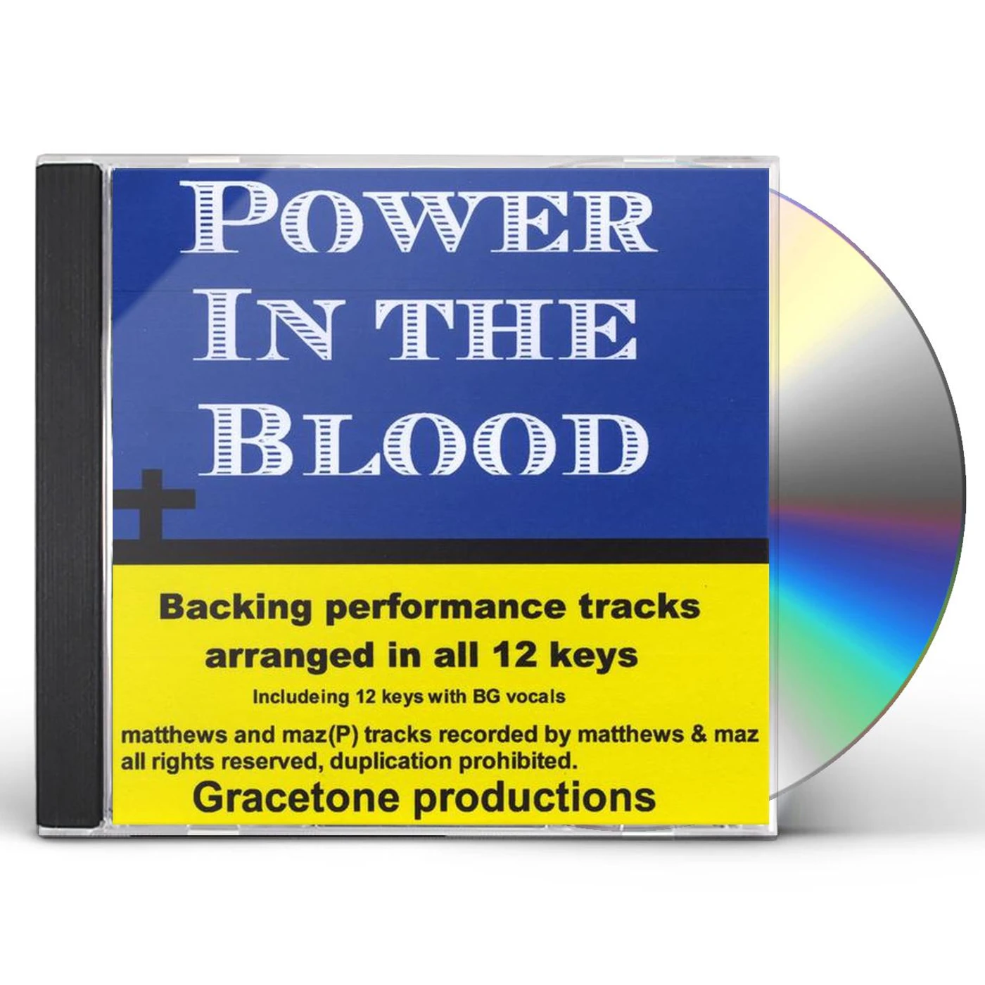 Matthews & Maz POWER IN THE BLOOD BACKING PERFORMANCE TRACKS CD