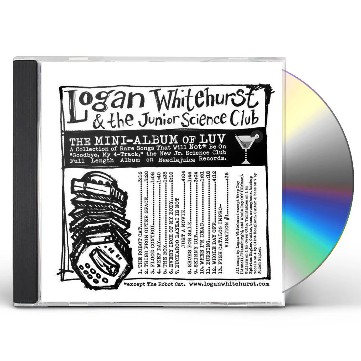Logan Whitehurst & The Junior Science Club MINI-ALBUM OF LUV CD