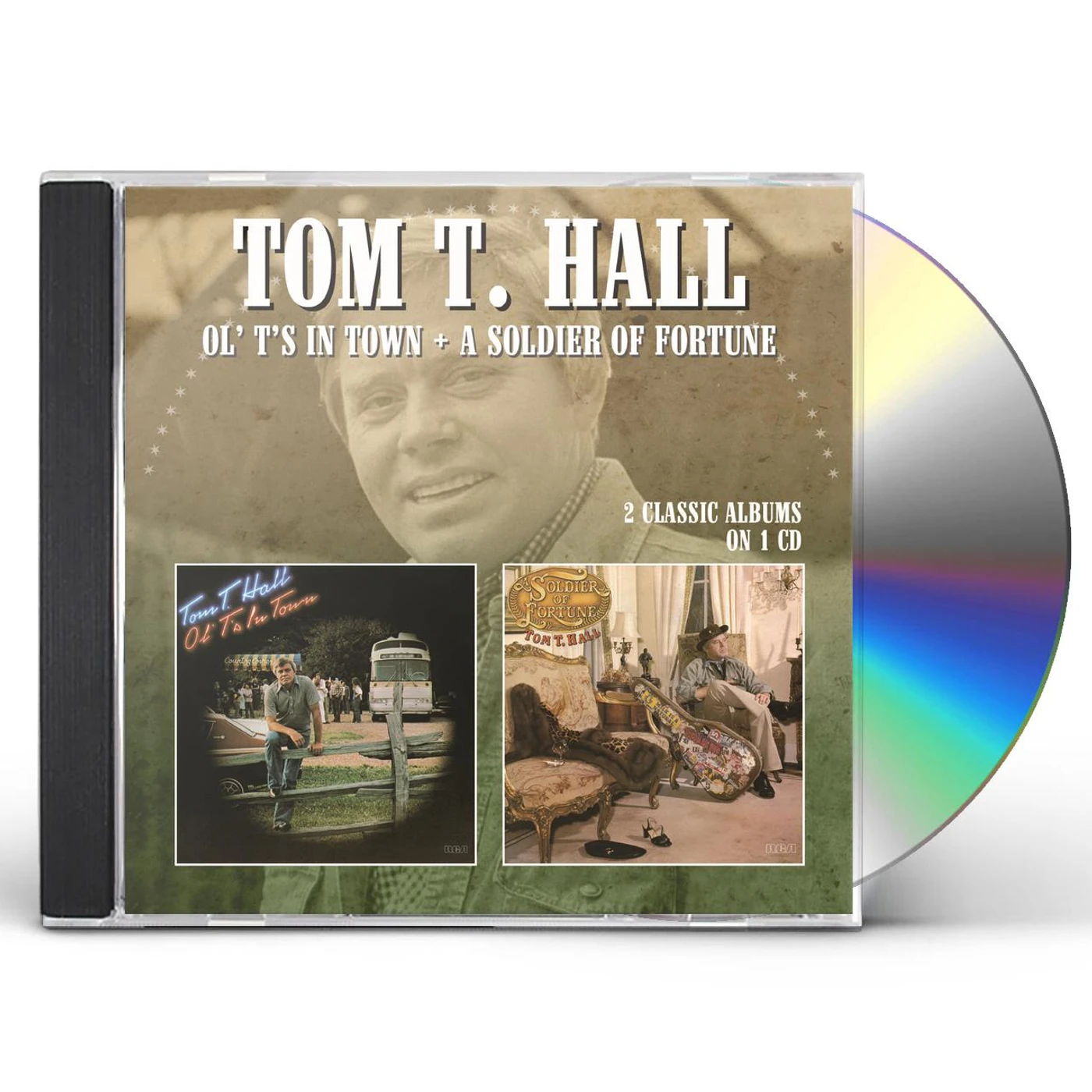 Tom T. Hall OL TS IN TOWN / SOLDIER OF FORTUNE CD
