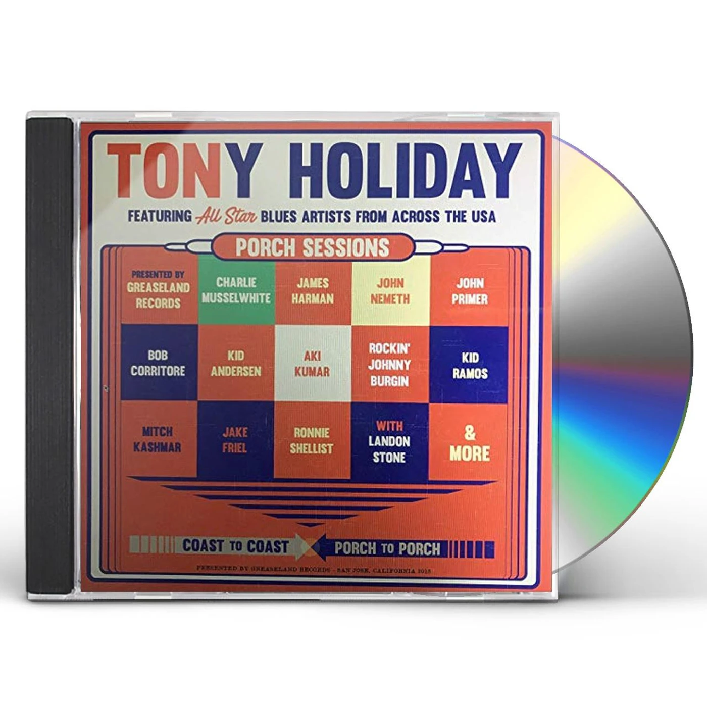 Tony Holiday PORCH SESSIONS CD