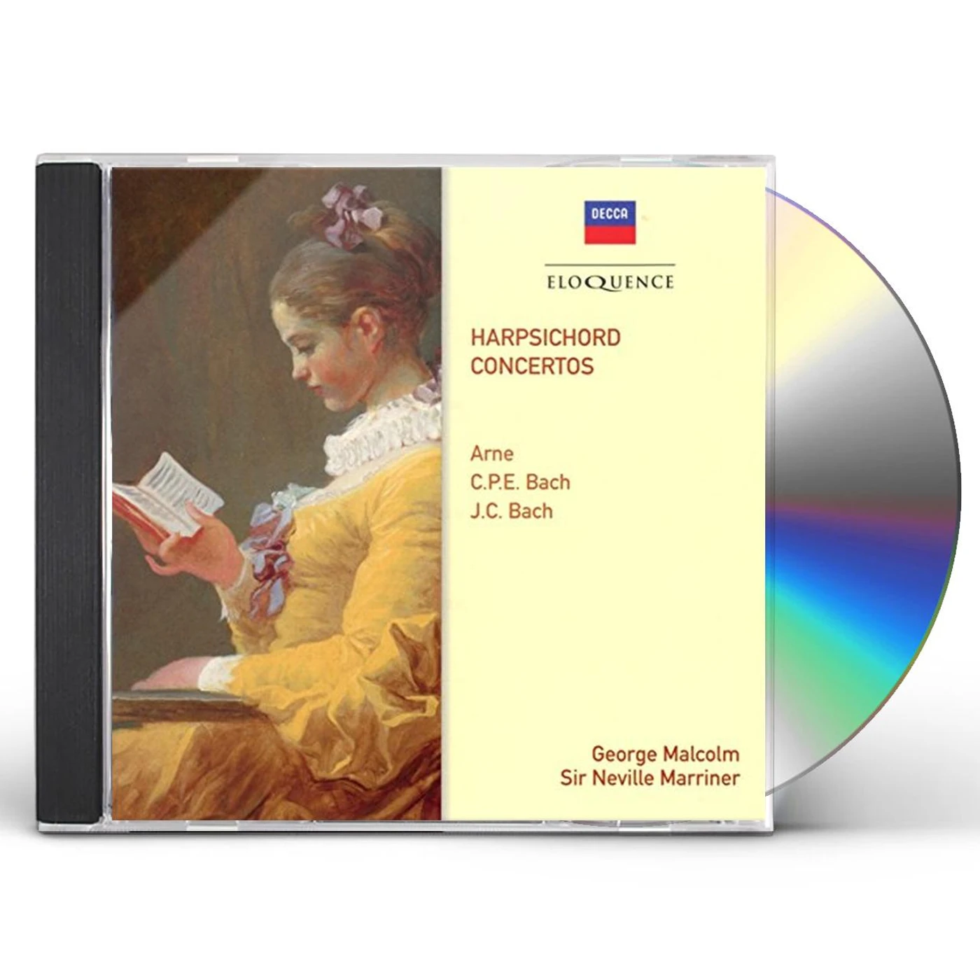 George Malcolm ARNE / C.P.E. BACH / J.C. BACH: HARPSICHORD CTOS CD