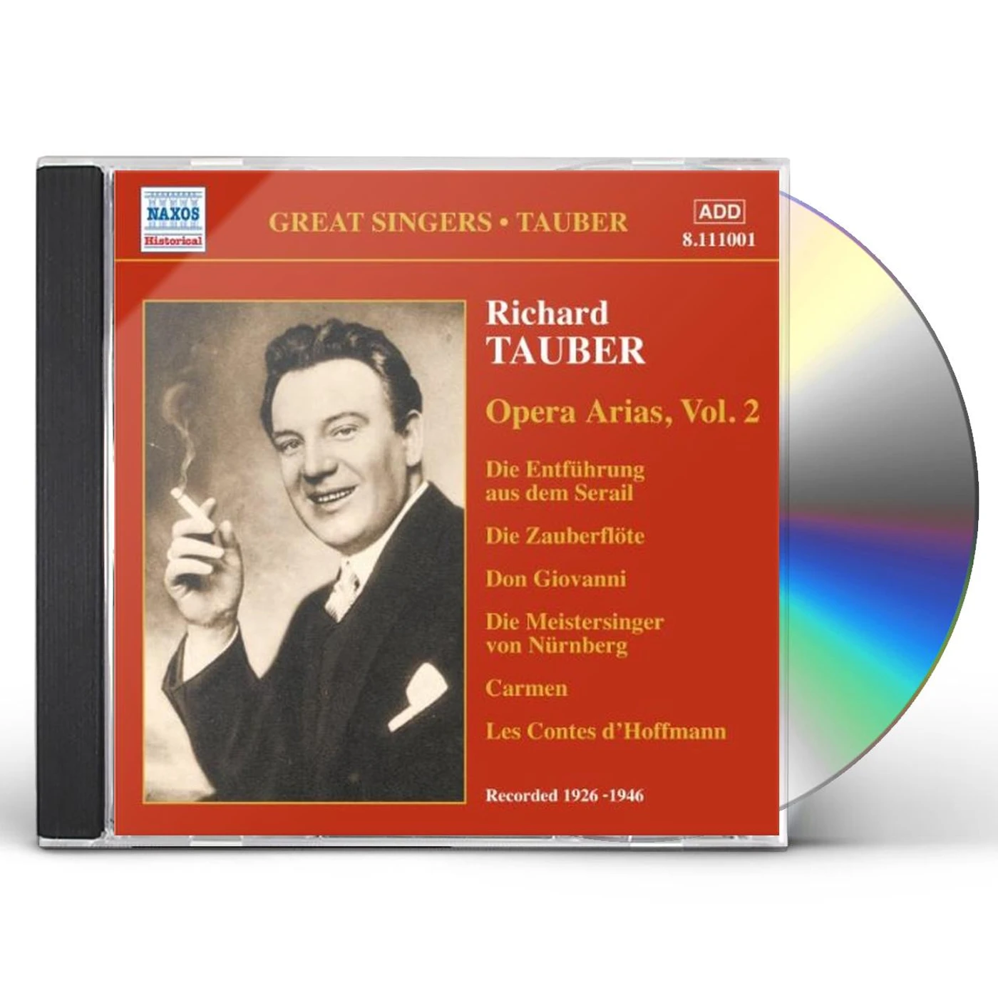 Richard Tauber VOL. 2-OPERA ARIAS CD