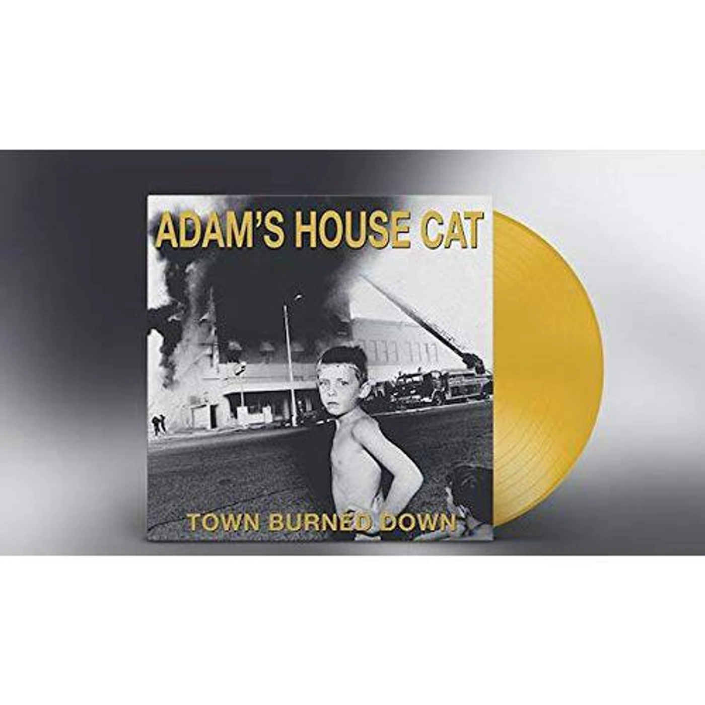 Adam's House Cat TOWN BURNED DOWN (YELLOW VINYL LP) Vinyl Record