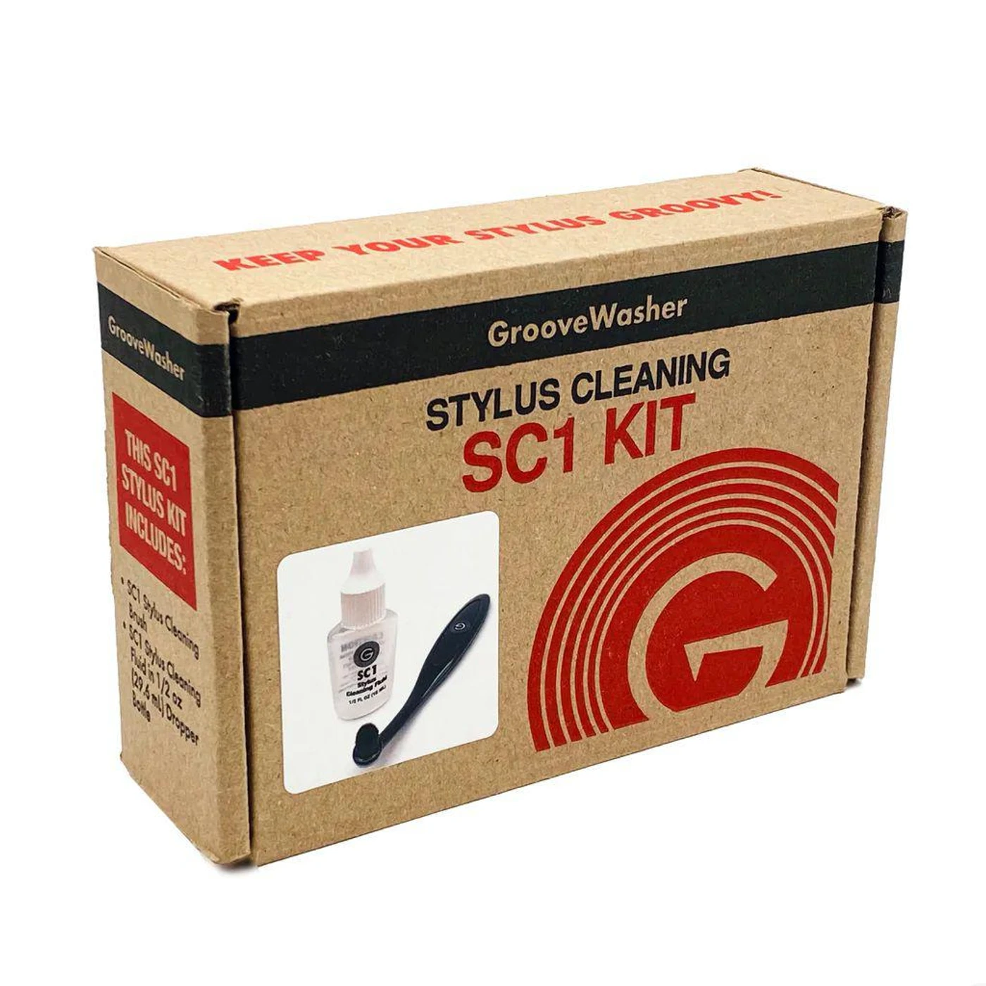 Groove Washer SC1 Stylus Cleaning Kit (10 Pack/Angled Brush) (Vinyl)