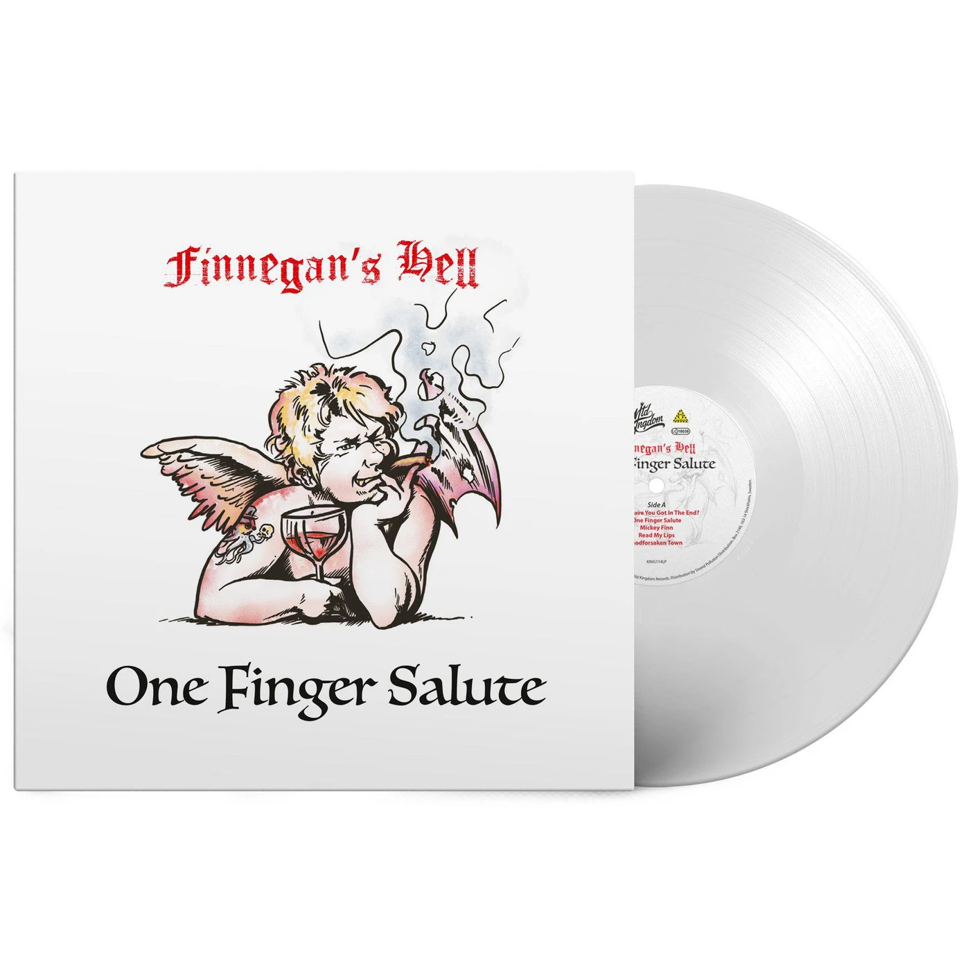 Finnegans Hell One Finger Salute   white vinyl record