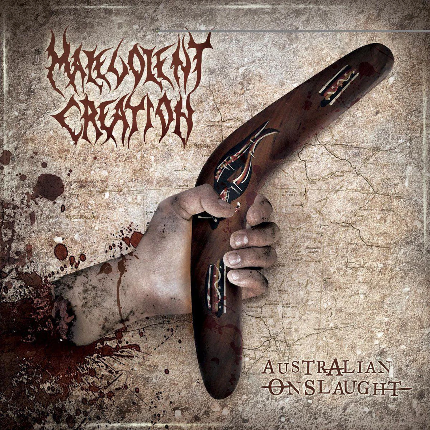Malevolent Creation Australian Onslaught (Yellow) Vinyl Record
