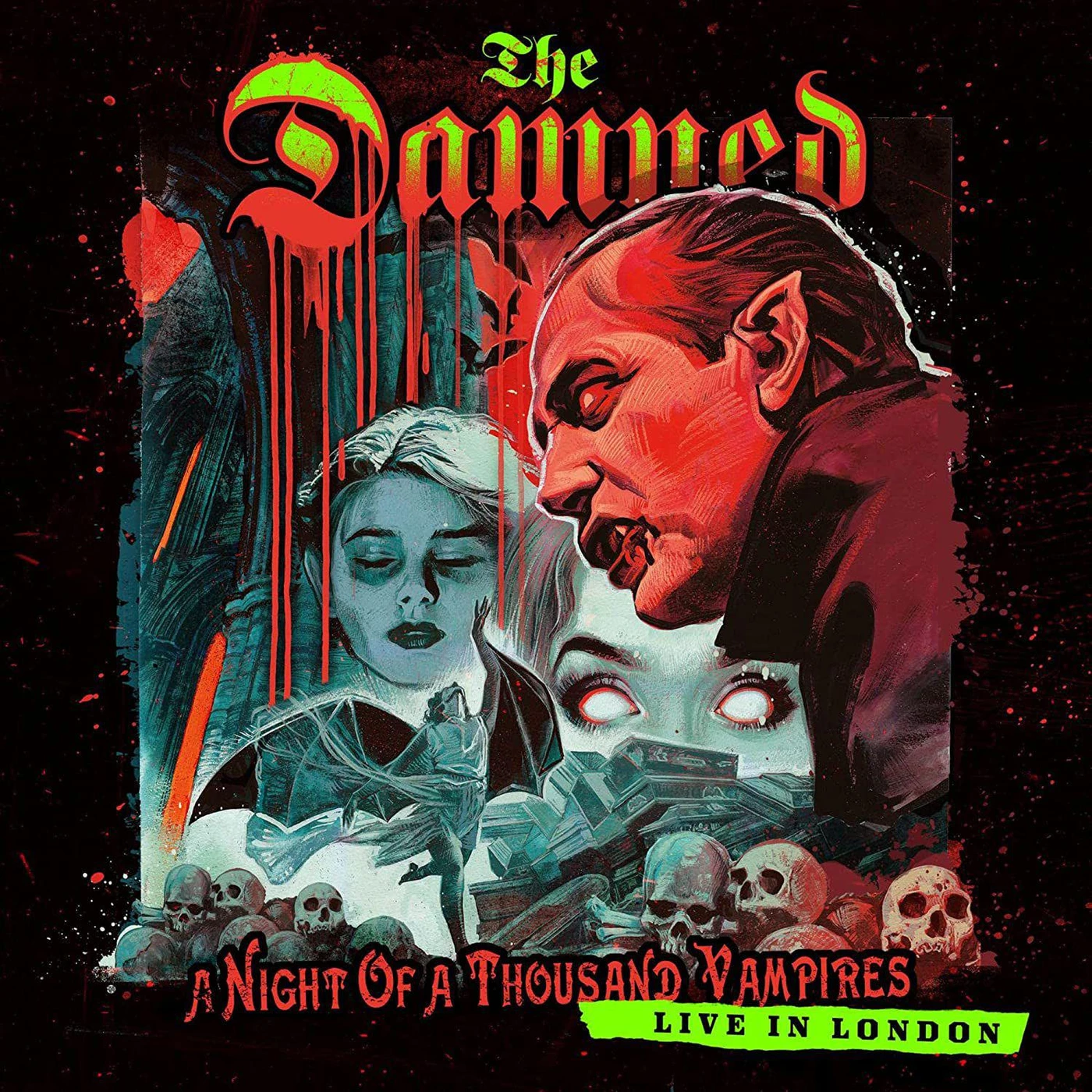 The Damned A Night of a Thousand Vampires (Limited Transparent Red) Vinyl Record