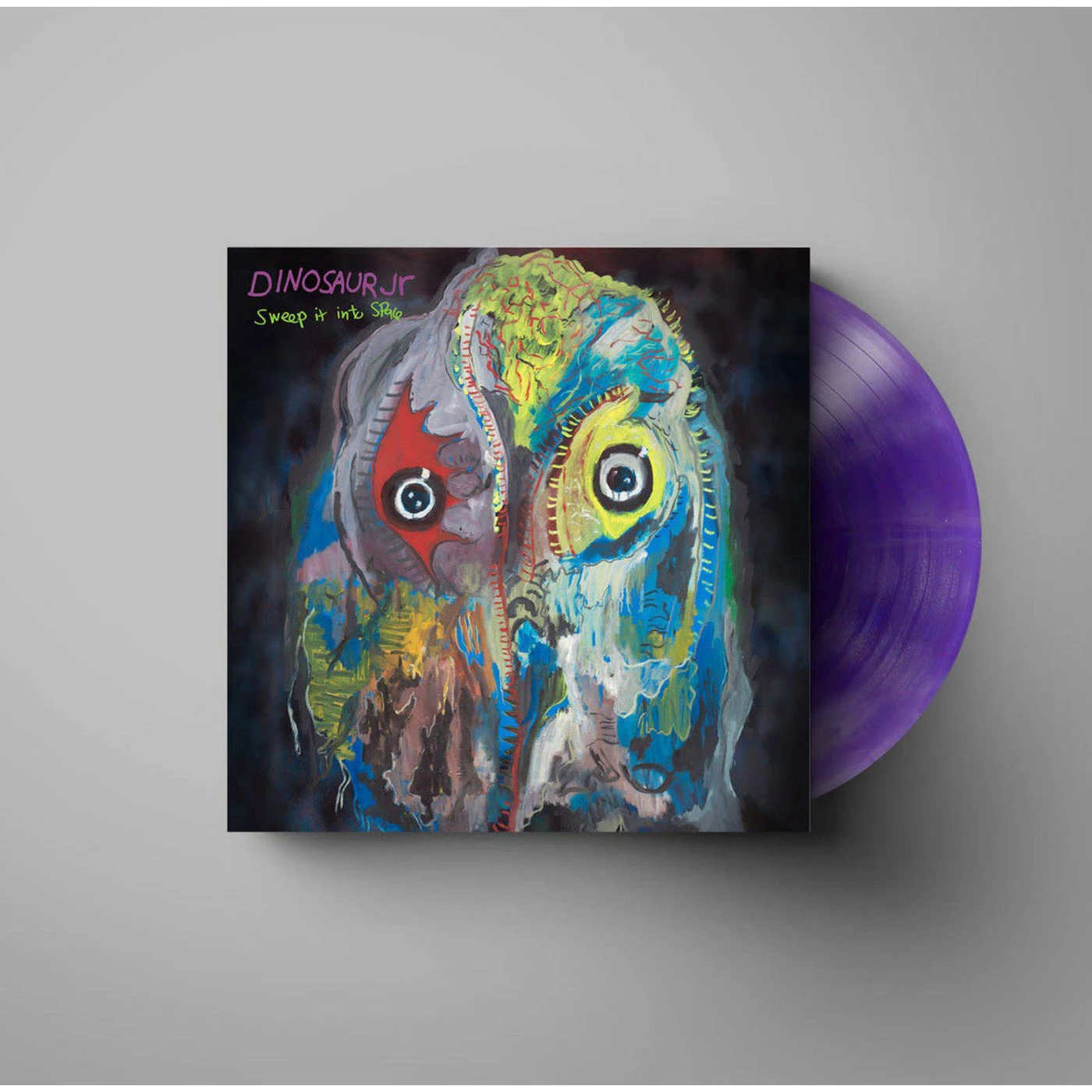 Dinosaur Jr. SWEEP IT INTO SPACE (TRANSLUCENT PURPLE RIPPLE VINYL) Vinyl Record