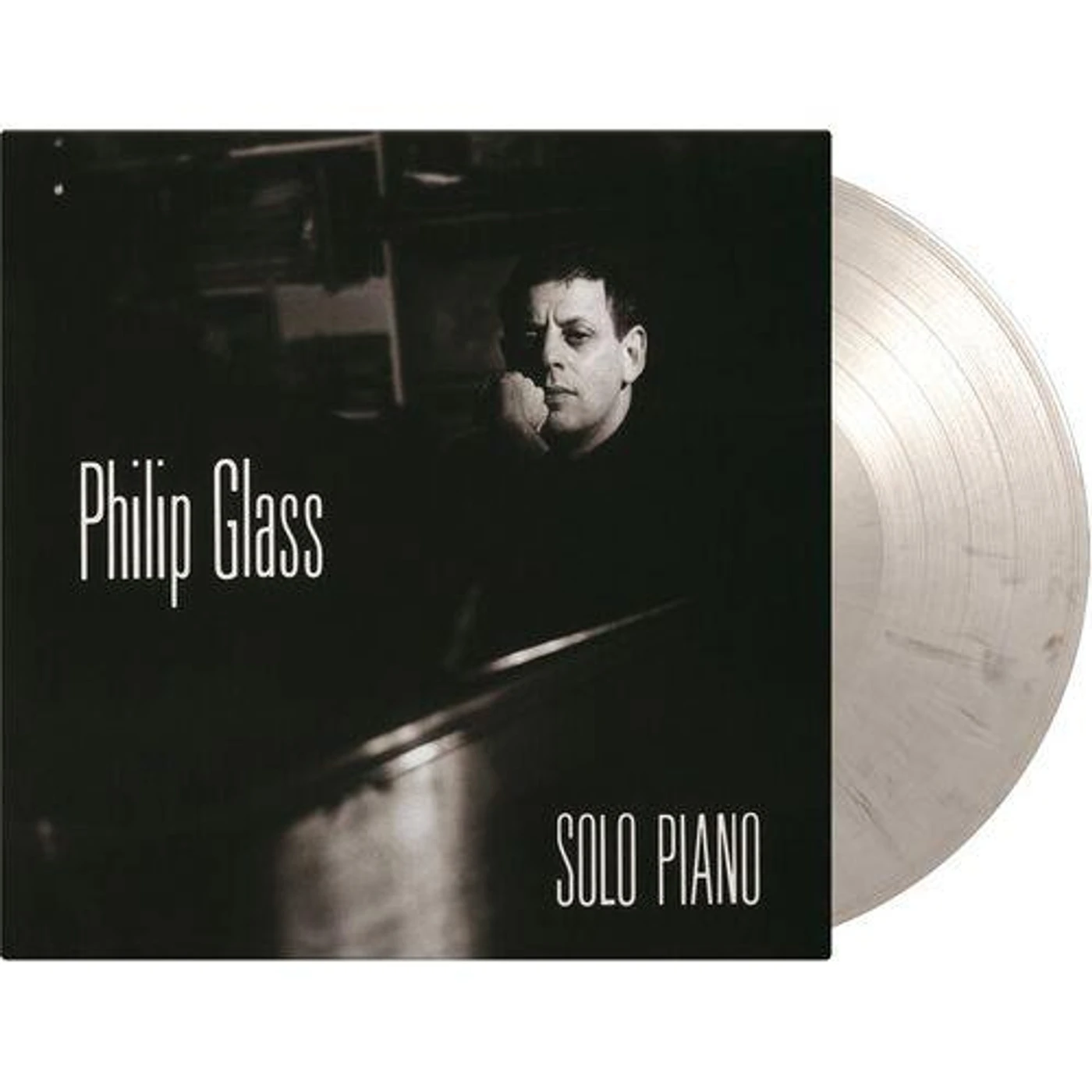 Philip Glass SOLO PIANO (LIMITED/BLACK & WHITE MARBLED VINYL/180G/BOOKLET/NUMBERED) Vinyl Record