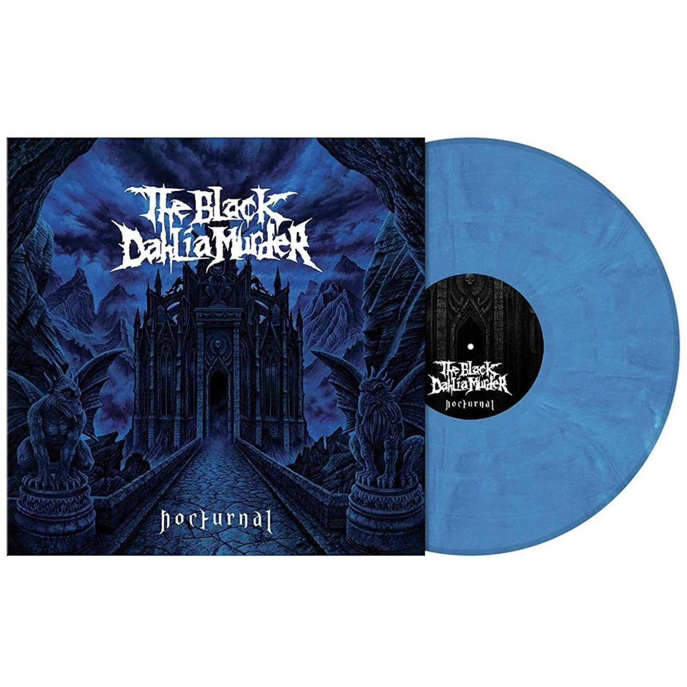 The Black Dahlia Murder Nocturnal (Blue & White Marbled) Vinyl Record