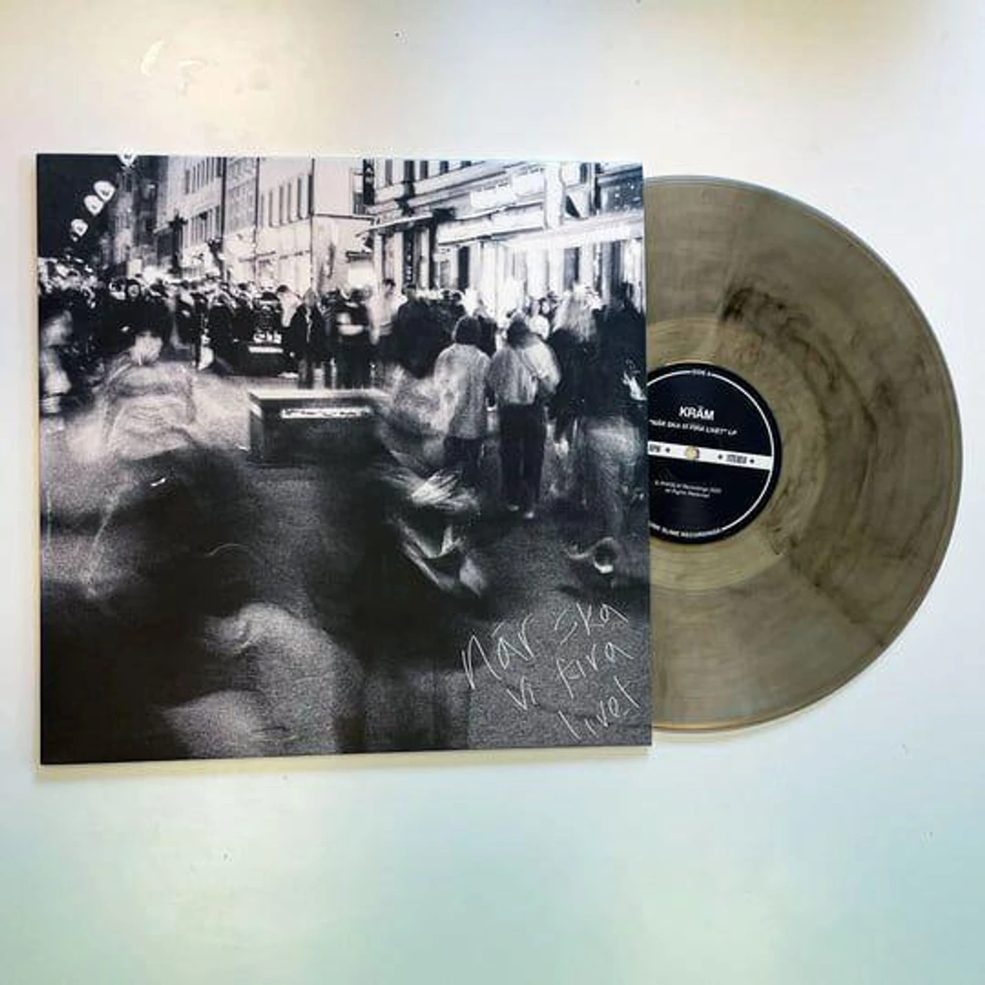 Kram När Ska Vi Fira Livet (Transparent Black Marbled Vinyl Record)