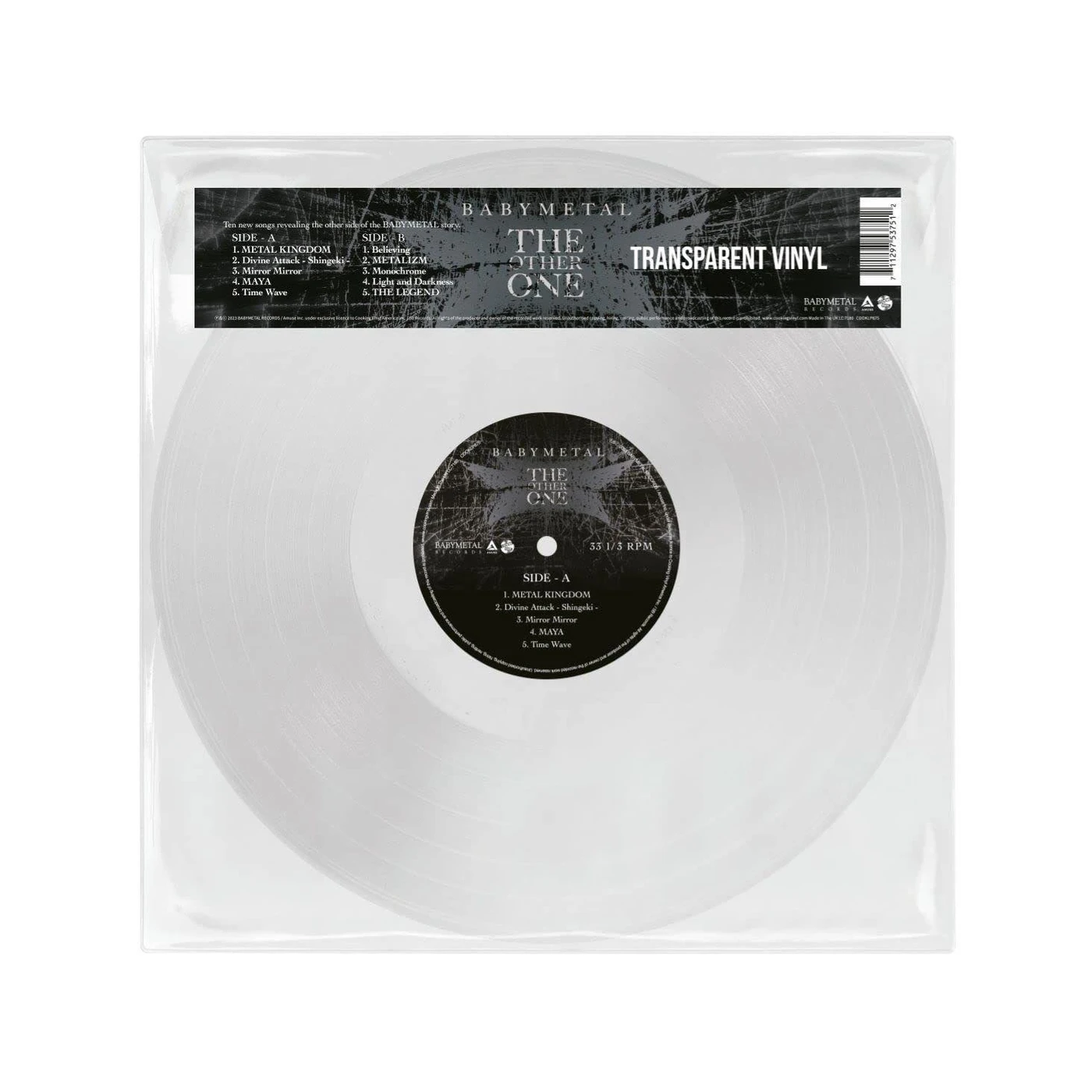 BABYMETAL OTHER ONE (TRANSPARENT VINYL) Vinyl Record