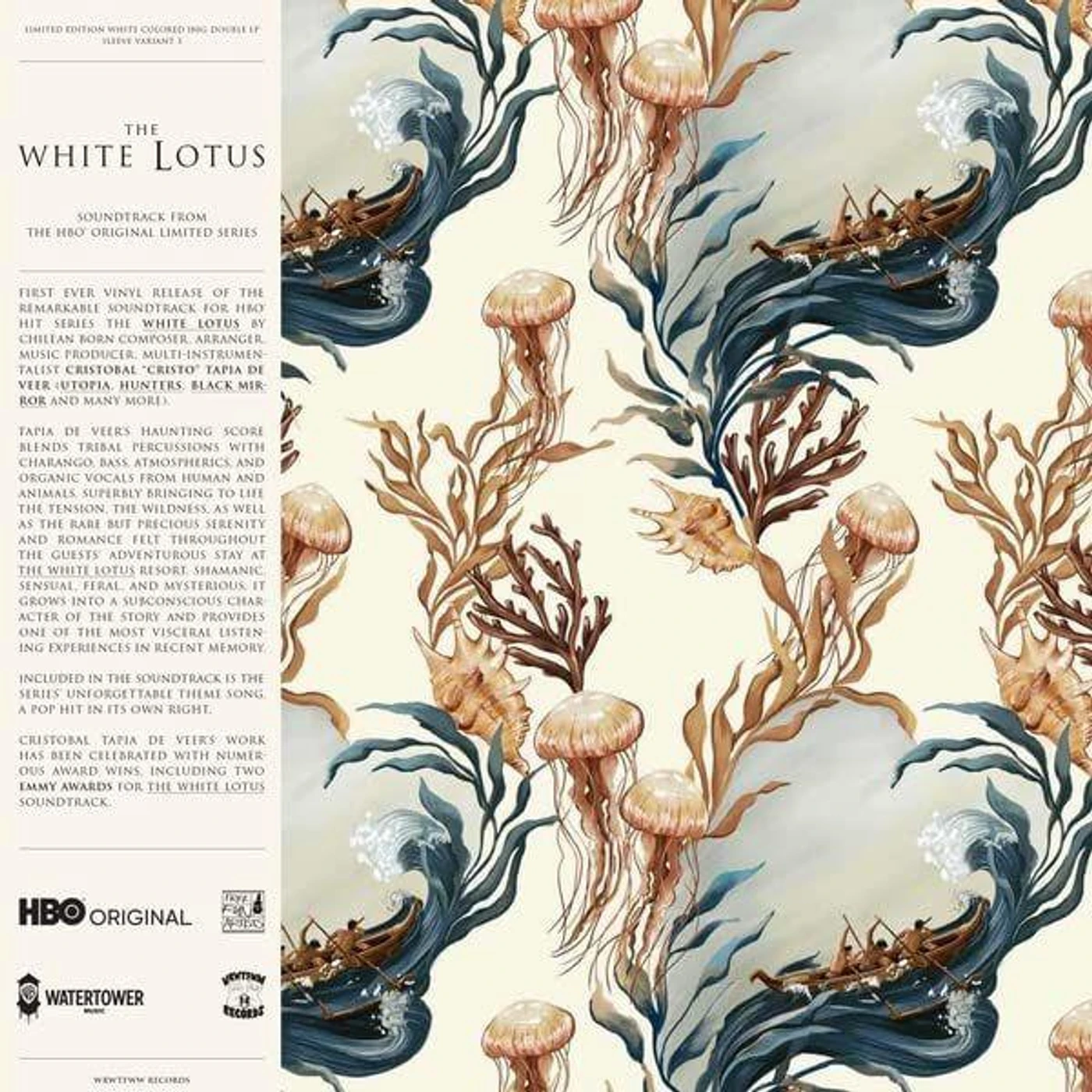 Cristobal Tapia De Veer WHITE LOTUS Original Soundtrack (COVER VARIANT 3) (2LP) Vinyl Record