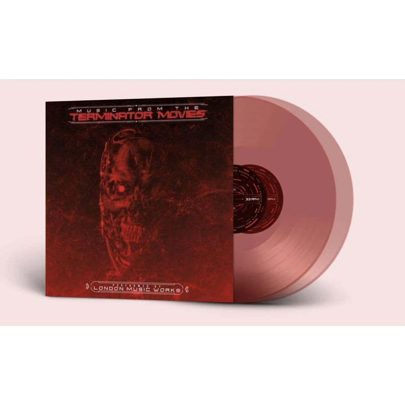 London Music Works Music From The Terminators Movies (2LP/Transparent Red) Vinyl Record