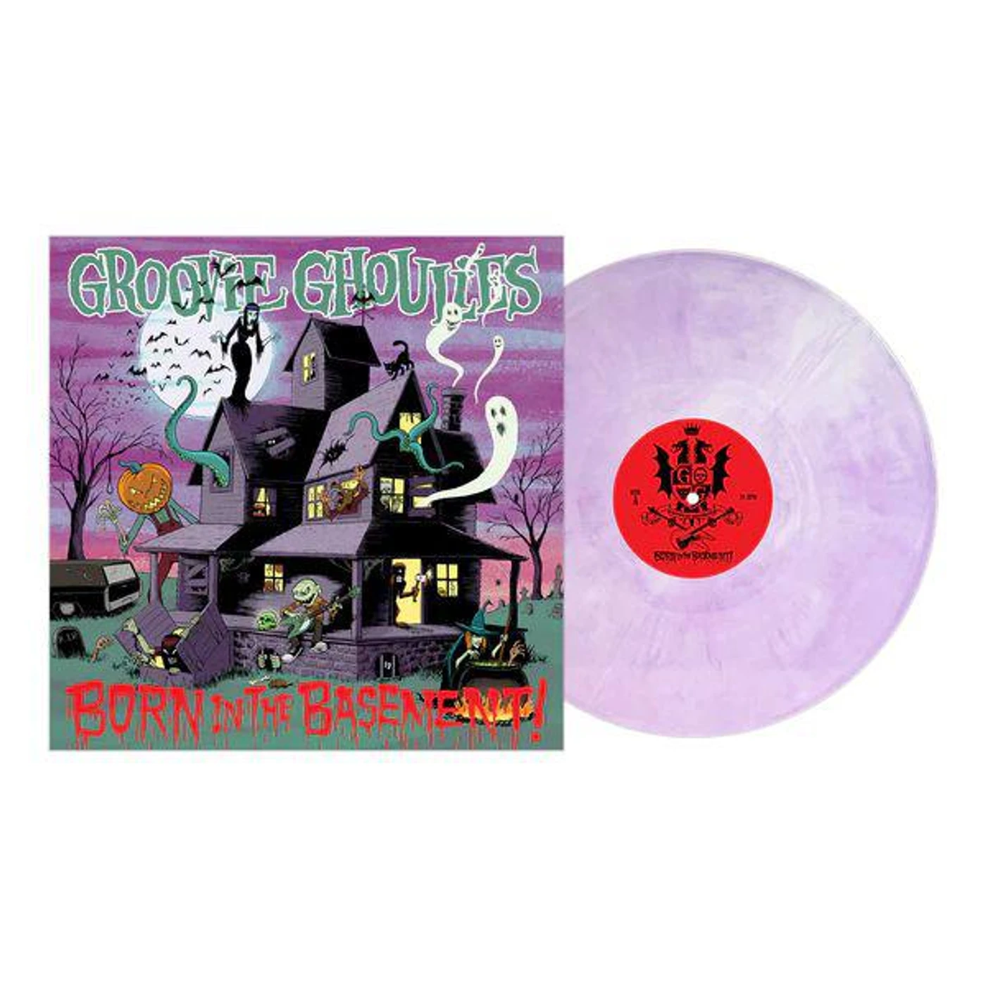 Groovie Ghoulies Born In The Basement (Neon Violet & White Galaxy Vinyl Record)