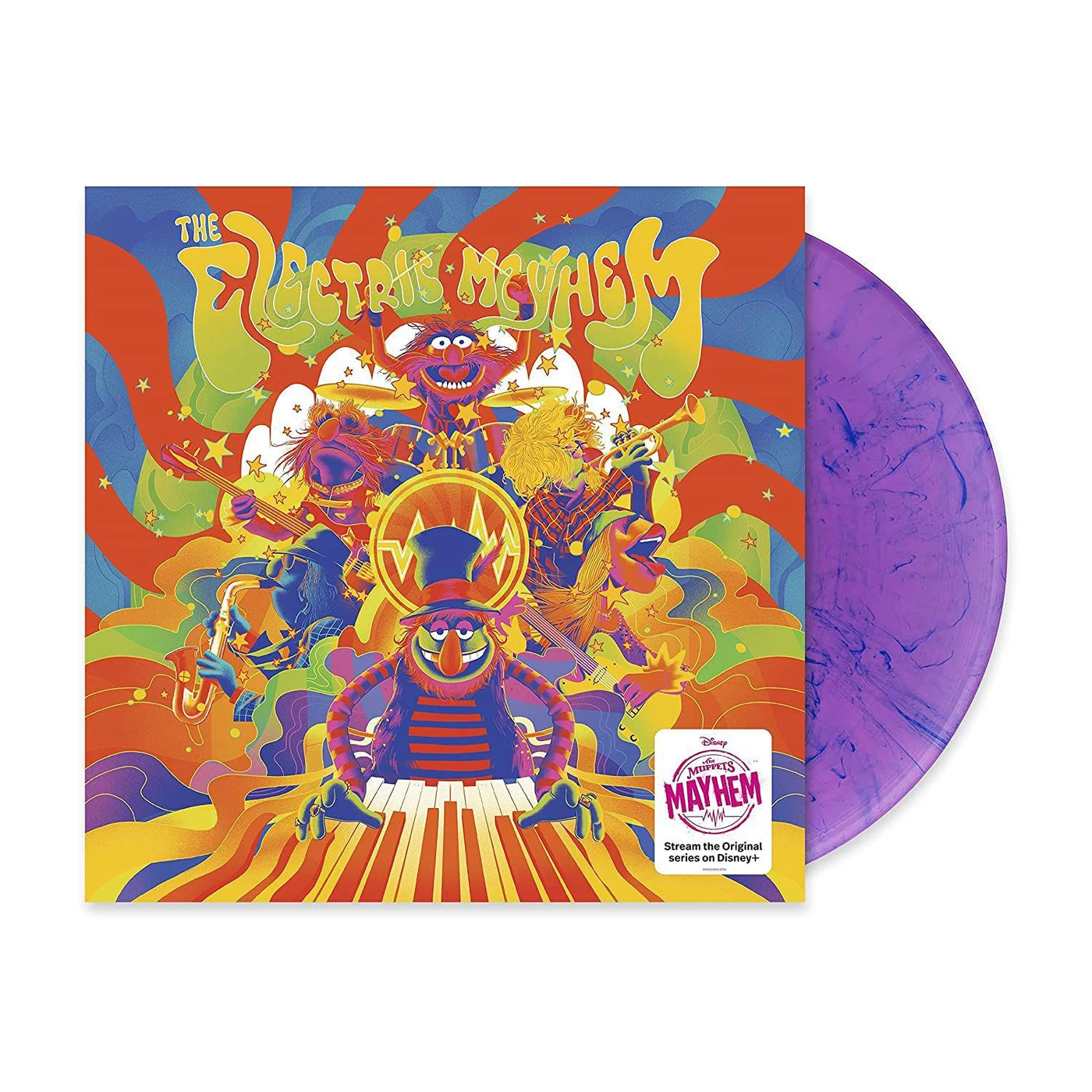 Dr. Teeth and The Electric Mayhem Electric Mayhem Original Soundtrack (Translucent Purple & Blue Swirl) Vinyl Record
