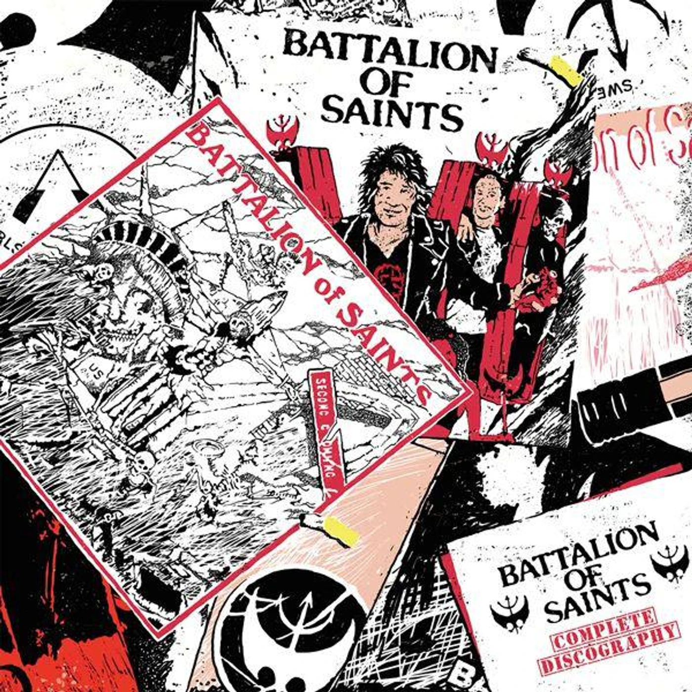 Battalion Of Saints Complete Discography (Red, White & Blue Triple Vinyl Record/3lp)