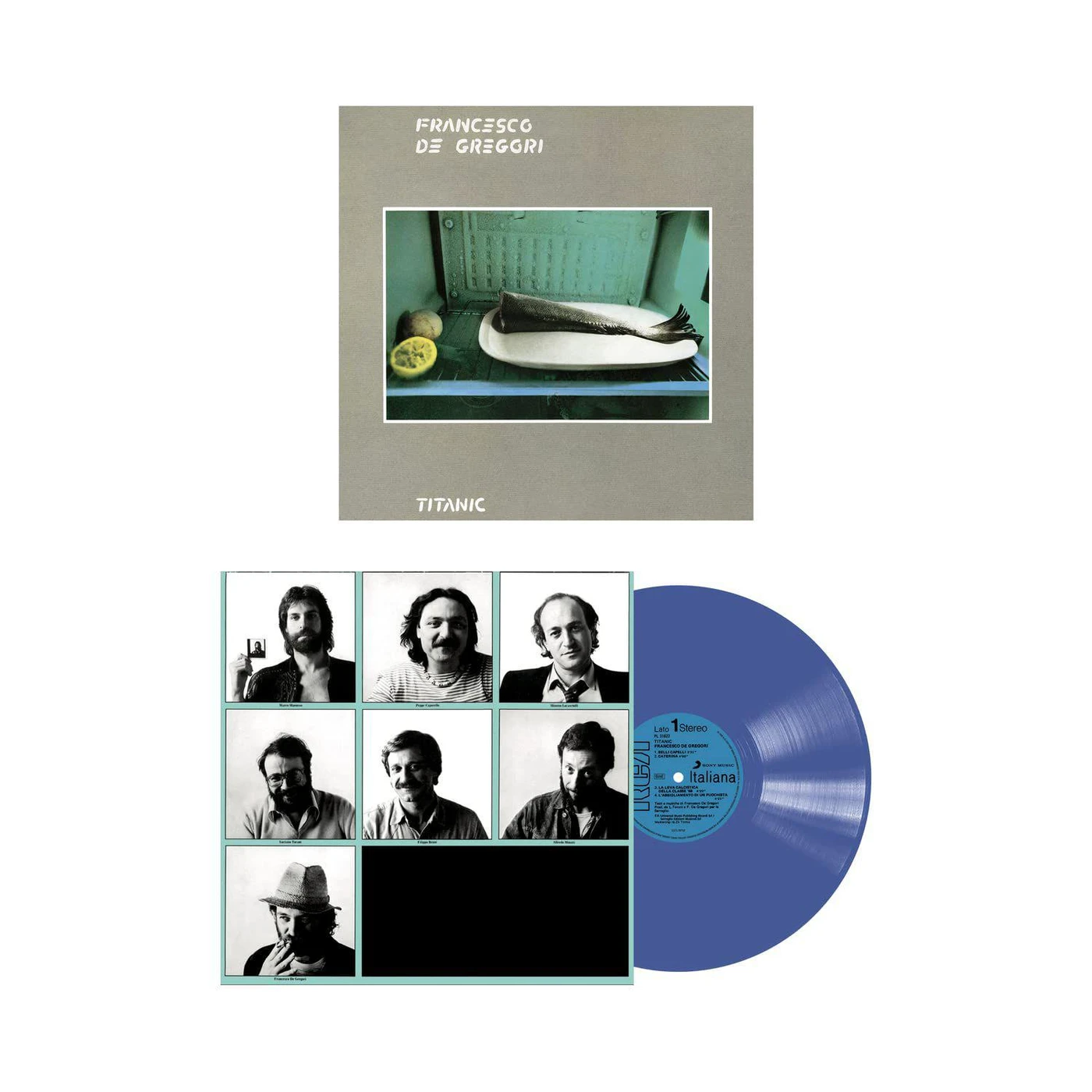Francesco De Gregori Titanic (Vinile 180 Gr Coloured Transparent Blue - Ed. Numerata Limitata) Vinyl Record