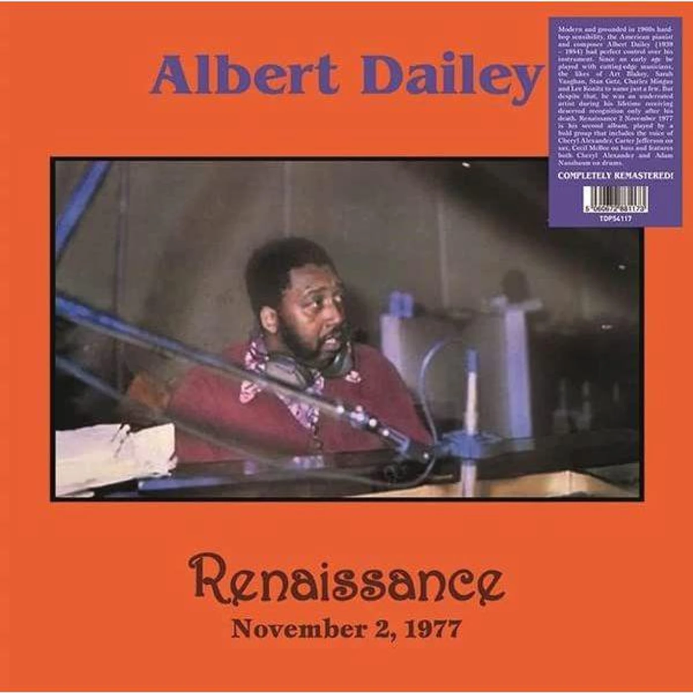 Albert Dailey RENAISSANCE - NOVEMBER 2, 1977 Vinyl Record