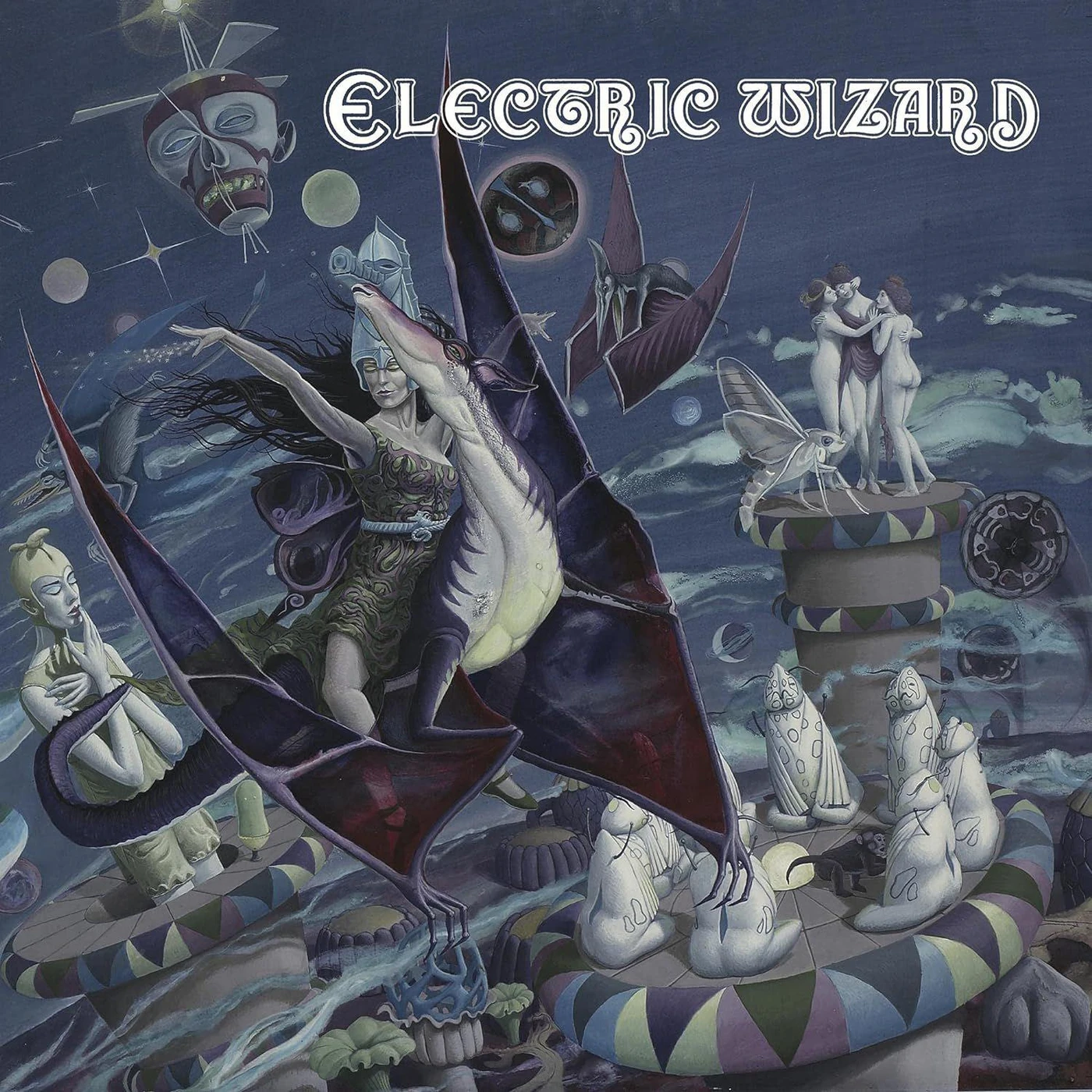Electric Wizard S/T (Transparent Green Sparkle) Vinyl Record