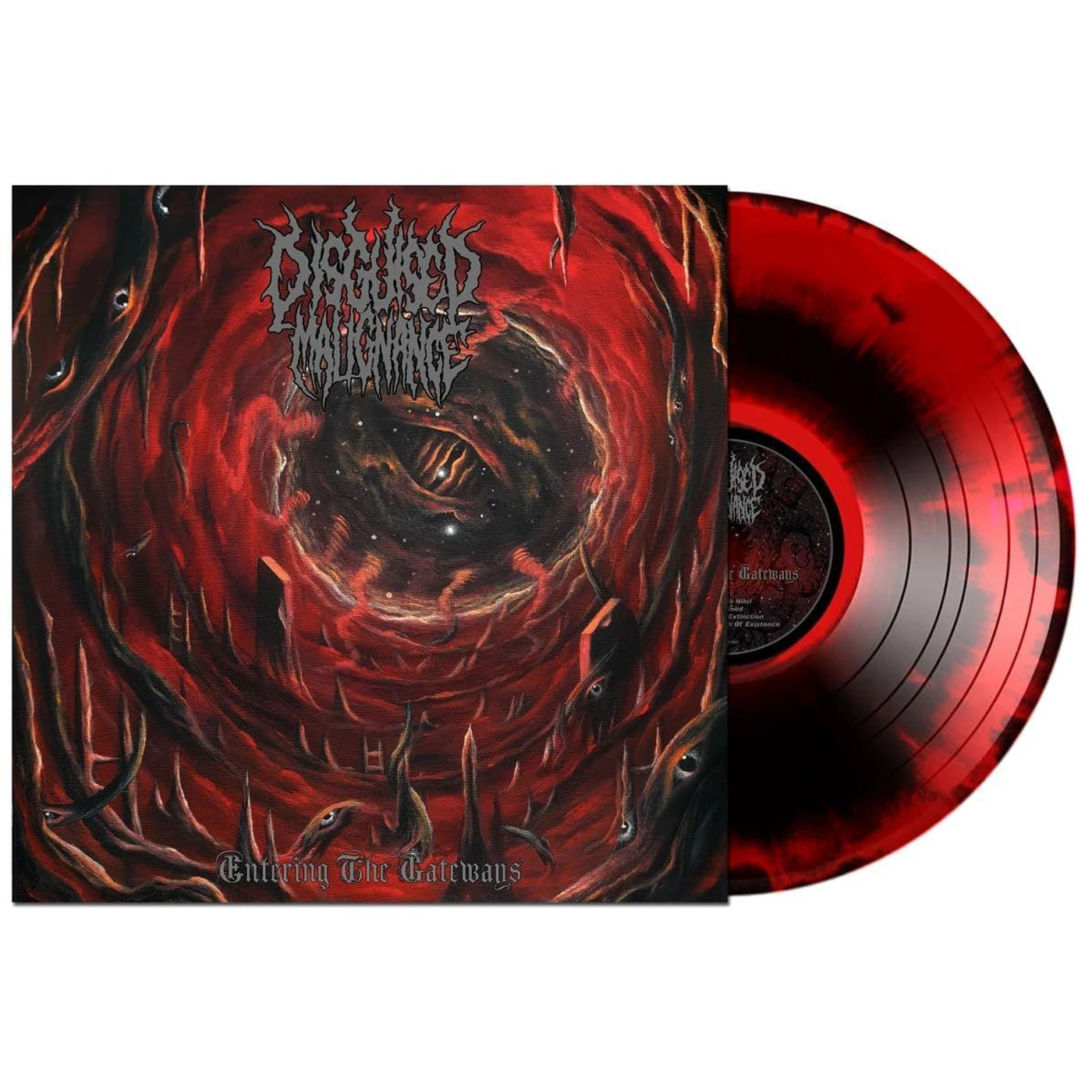 Disguised Malignance Entering The Gateways (Clear,Black,Red) Vinyl Record