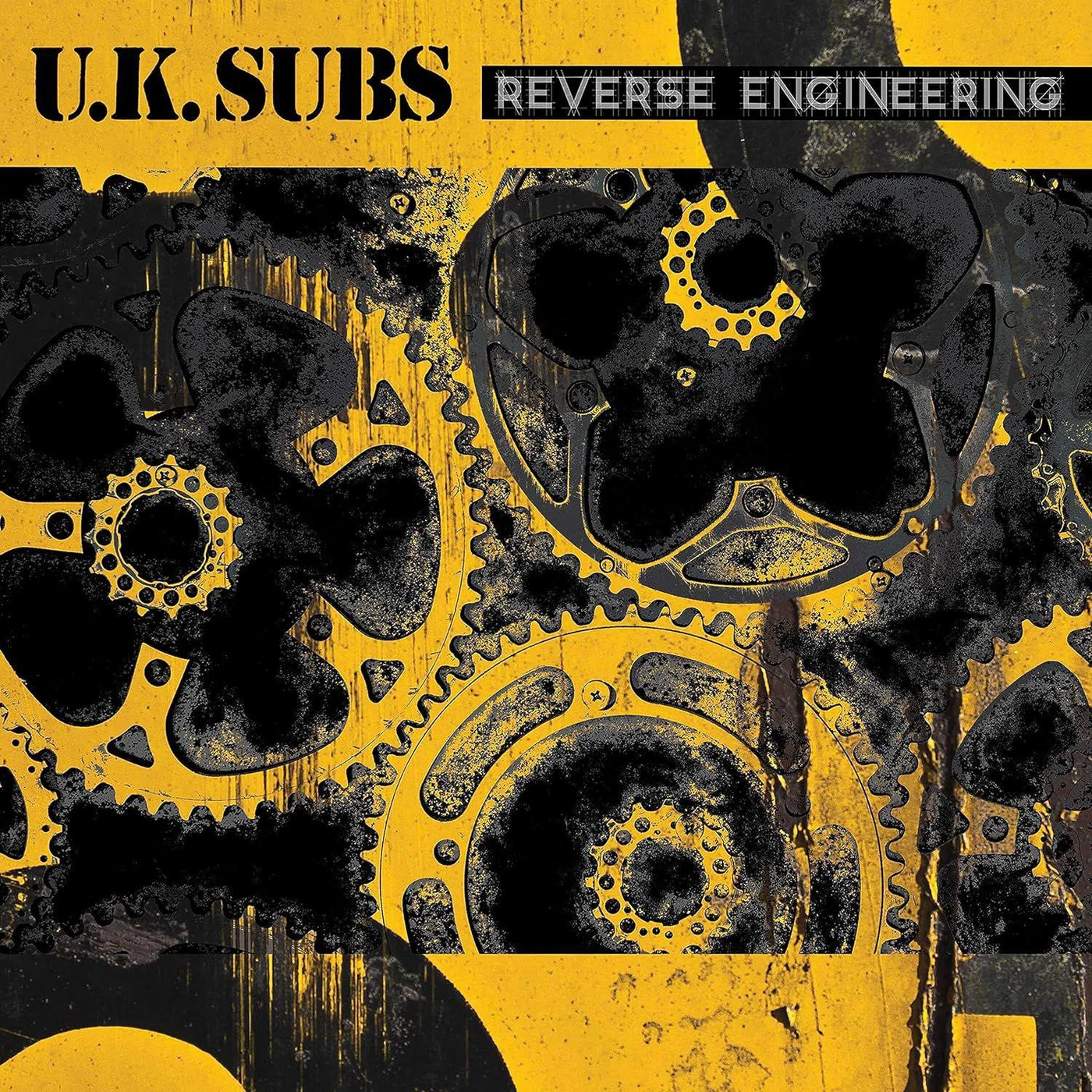 U.K. Subs Reverse Engineering (Yellow/Black Splatter) Vinyl Record
