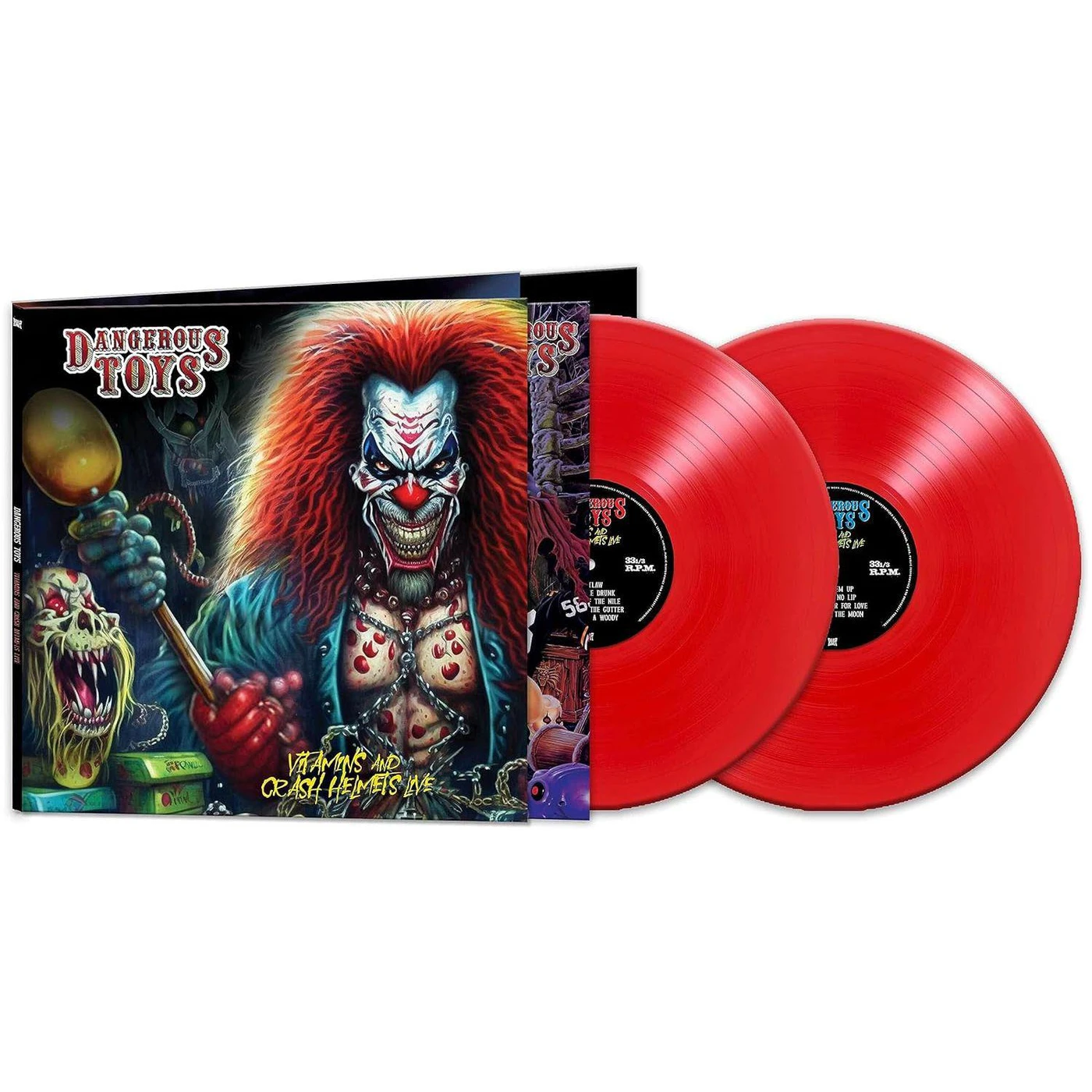 Dangerous Toys Vitamins & Crash Helmets Live (Red/2LP) Vinyl Record