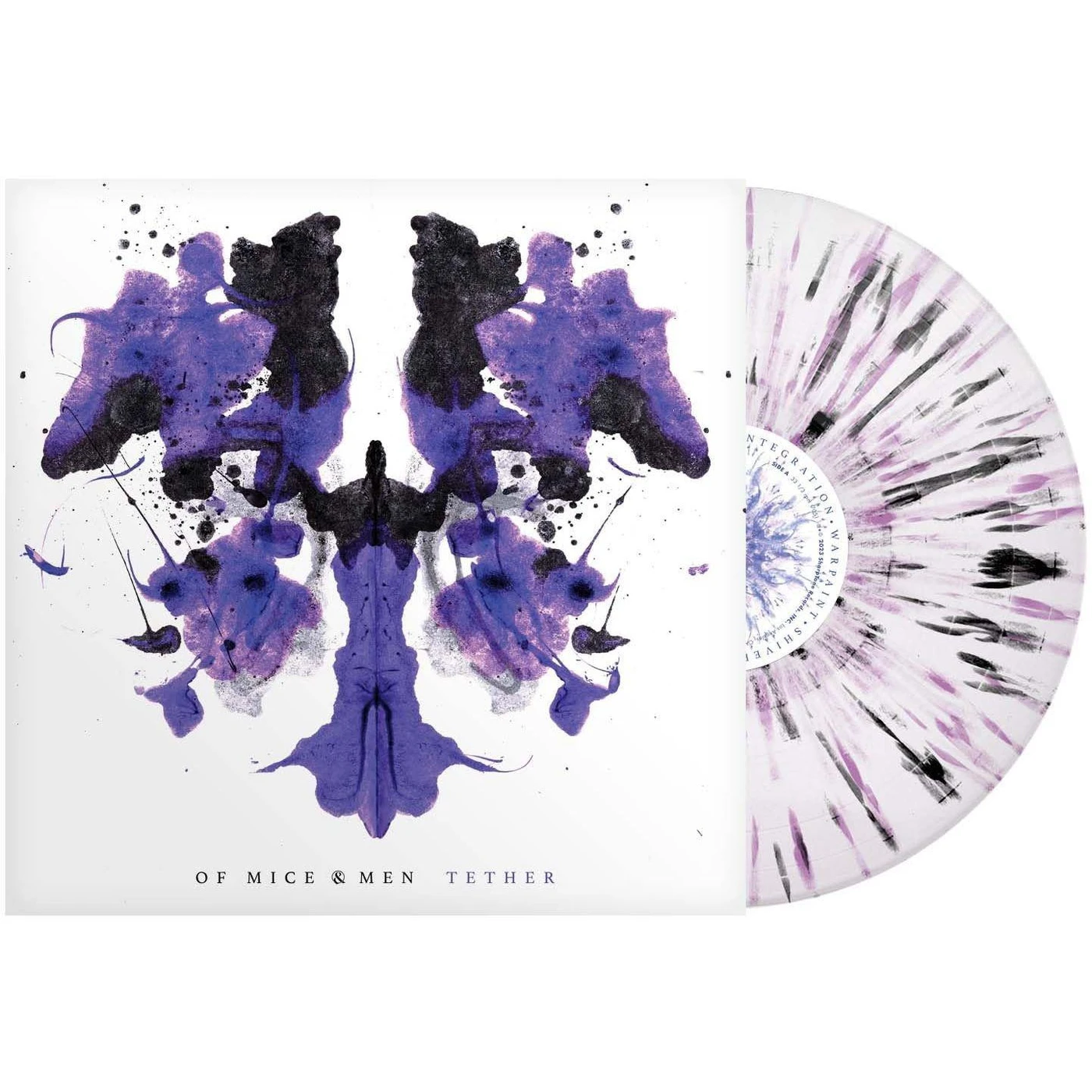 Of Mice & Men Tether (White/Purple/Black Splatter) Vinyl Record