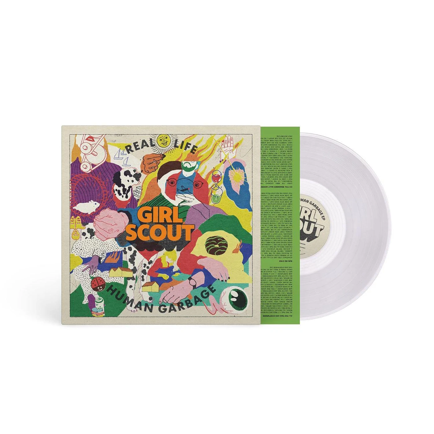 Girl Scout Real Life Human Garbage/Granny Music (Clear Vinyl Record)