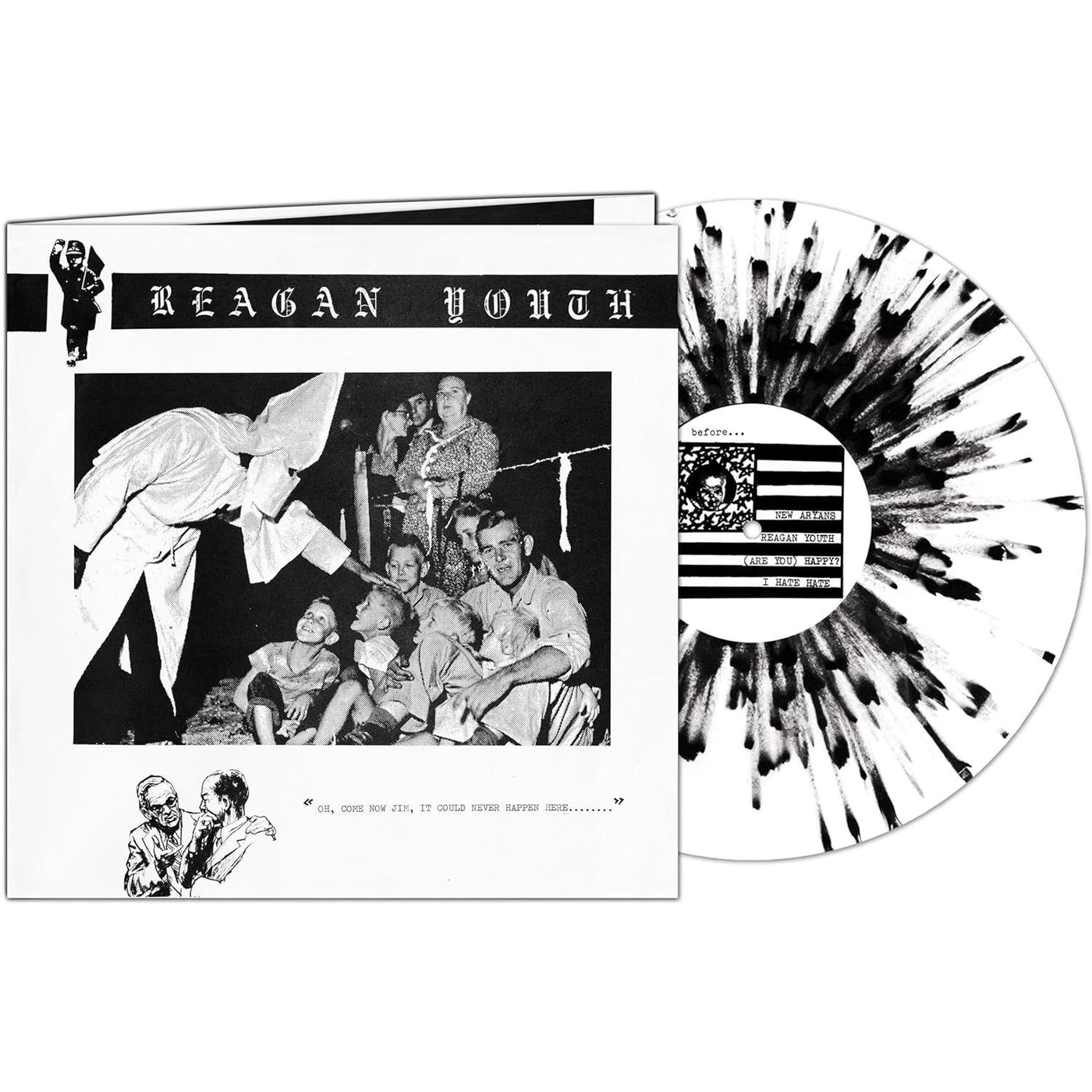 Reagan Youth Youth Anthems For The New Order (Black/White) Vinyl Record