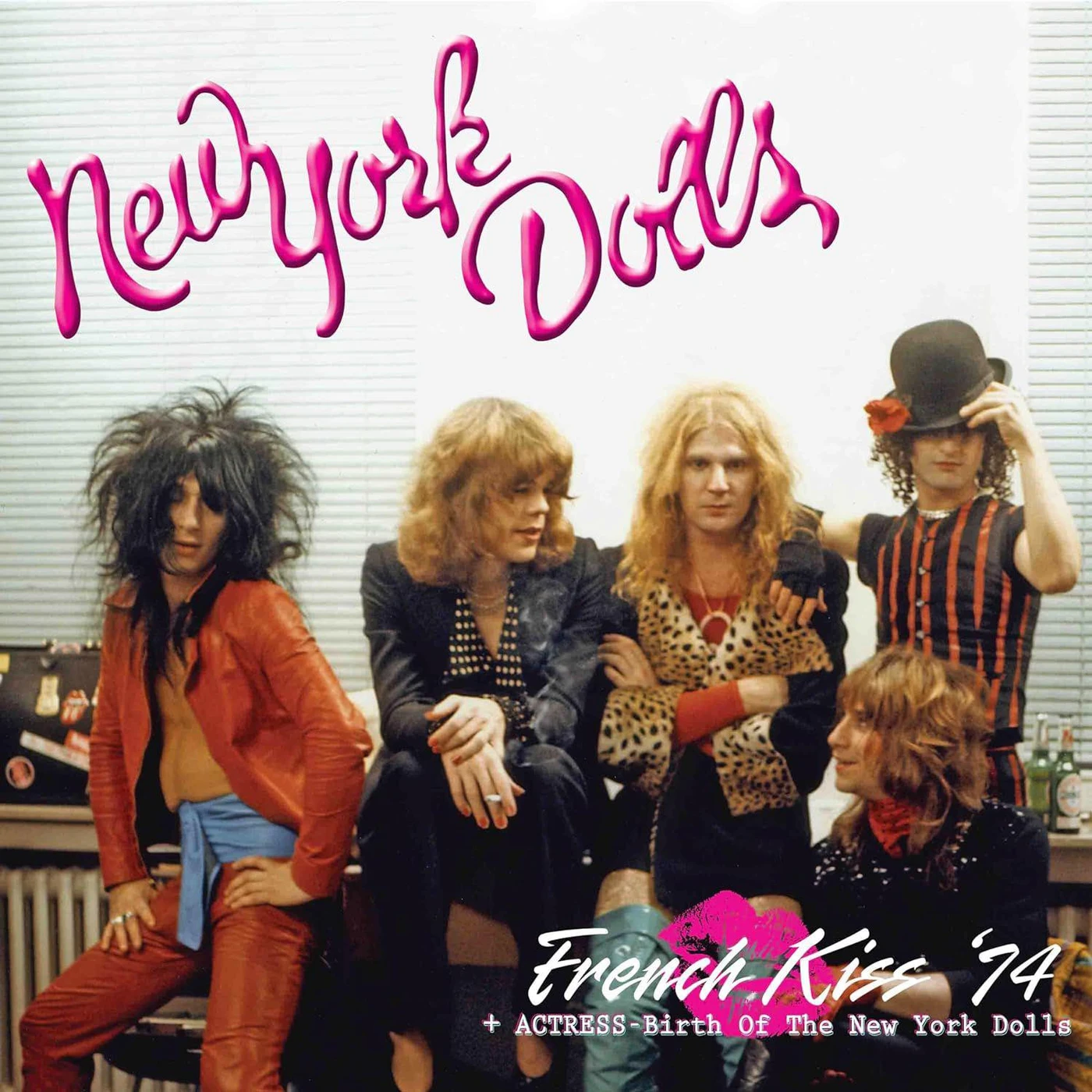 New York Dolls French Kiss '74 (Pink Splatter Vinyl Record)