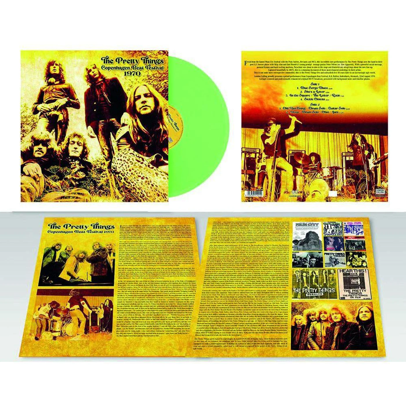 The Pretty Things Copenhagen Beat Festival 1970 (180G/Light Green) Vinyl Record