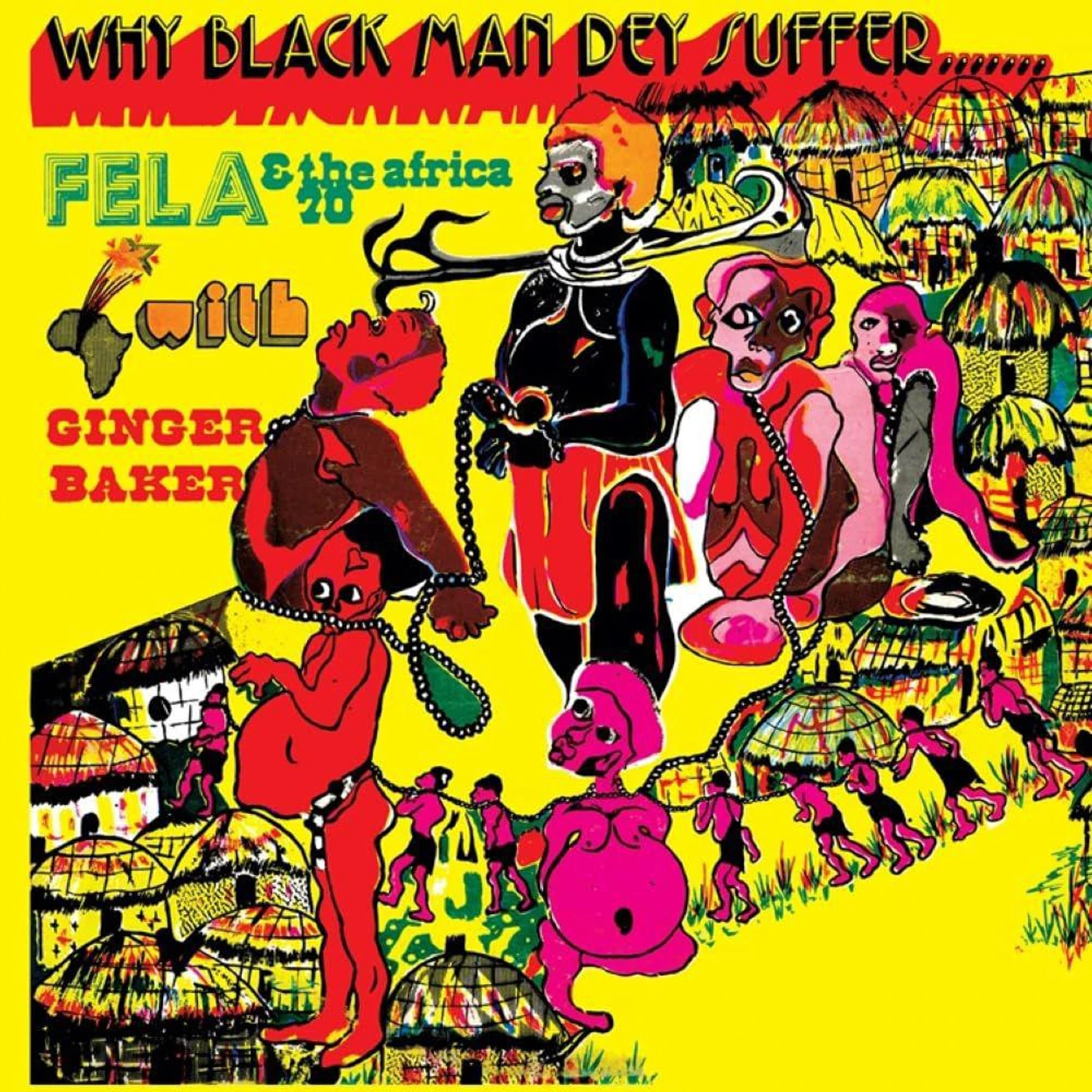 Fela Kuti Why Black Men They Suffer (Transparent Yellow) Vinyl Record