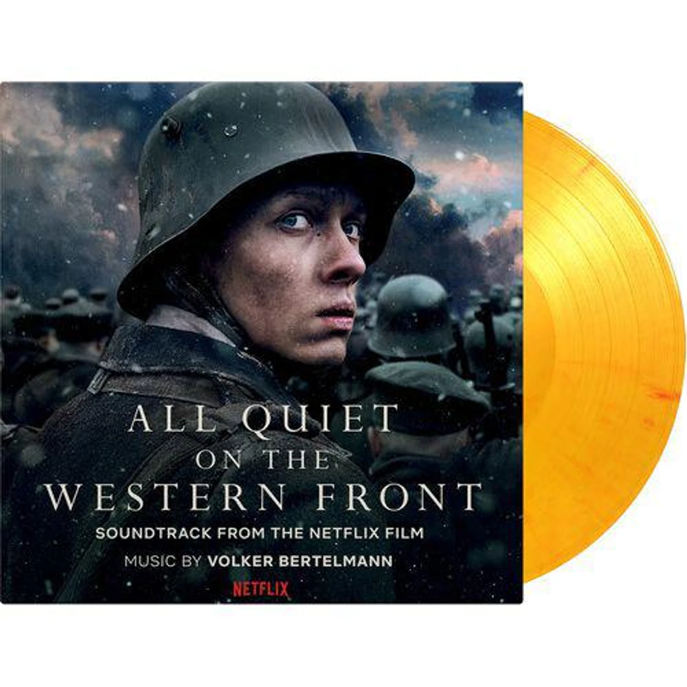 Volker Bertelmann All Quiet On The Western Front Original Soundtrack (Flaming Colored Vinyl/180G/Booklet/Numbered) Vinyl Record