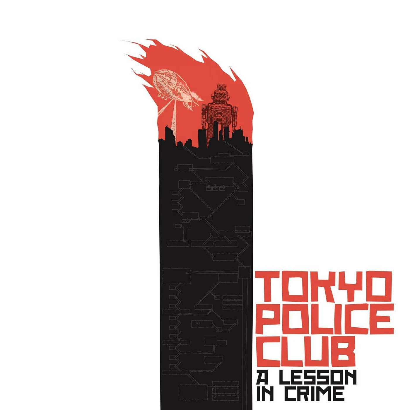 Tokyo Police Club A Lesson In Crime / Smith (Red, Orange, Yellow) Vinyl Record 