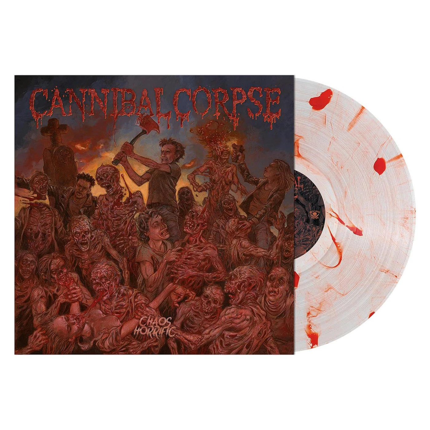 Cannibal Corpse Chaos Horrific (Red & Orange) Vinyl Record