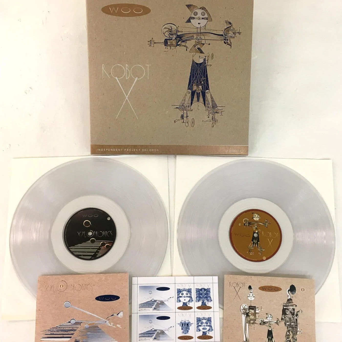 Woo Xylophonics/robot X (Clear/2lp) Vinyl Record