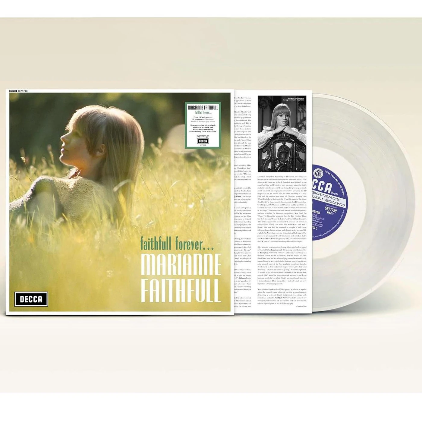 Marianne Faithfull Faithfull Forever... (Clear) Vinyl Record