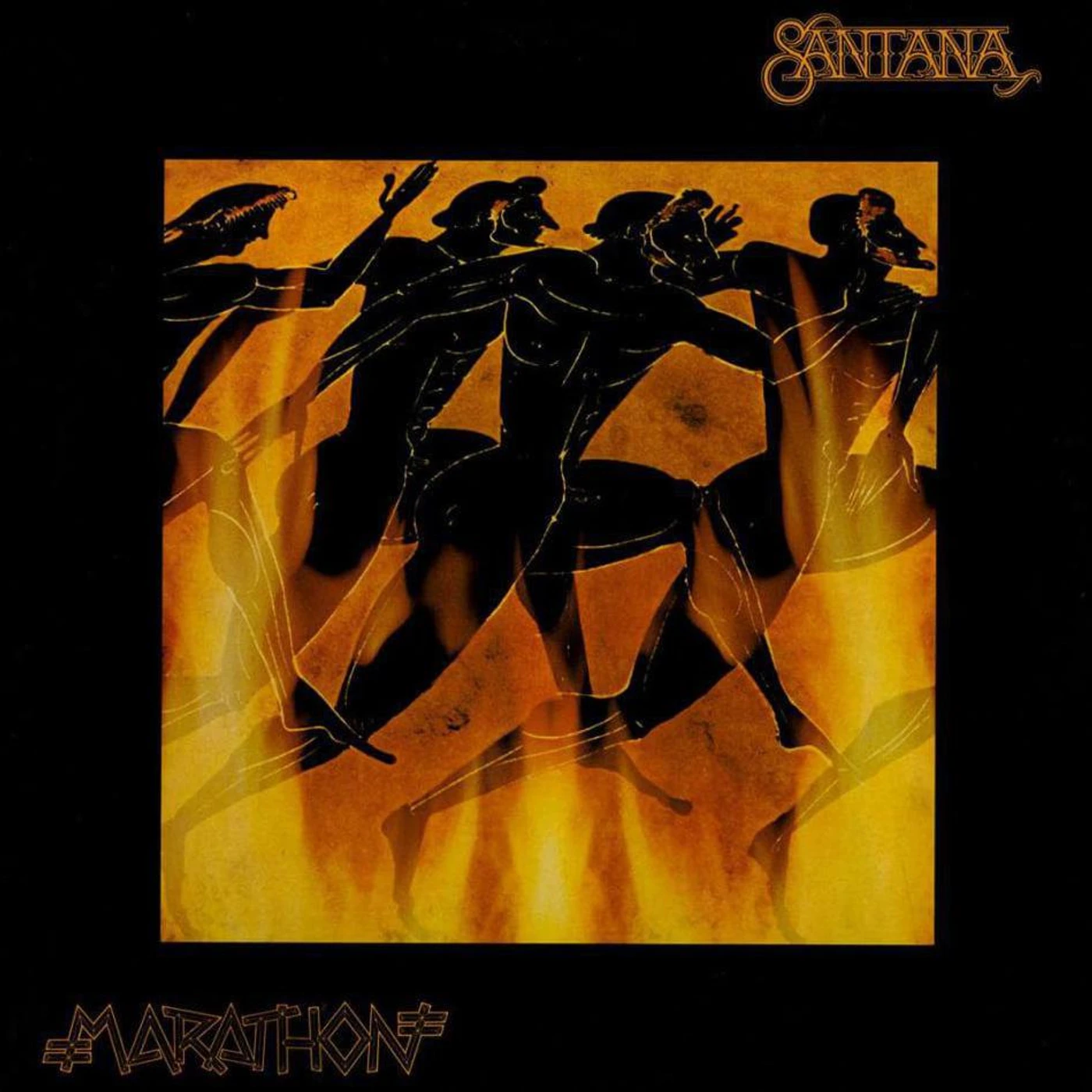 Santana Marathon (180g/Yellow, Orange & Red Marble) Vinyl Record