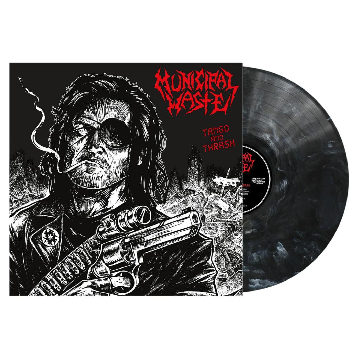Municipal Waste Tango & Thrash (Black & White Marble) Vinyl Record