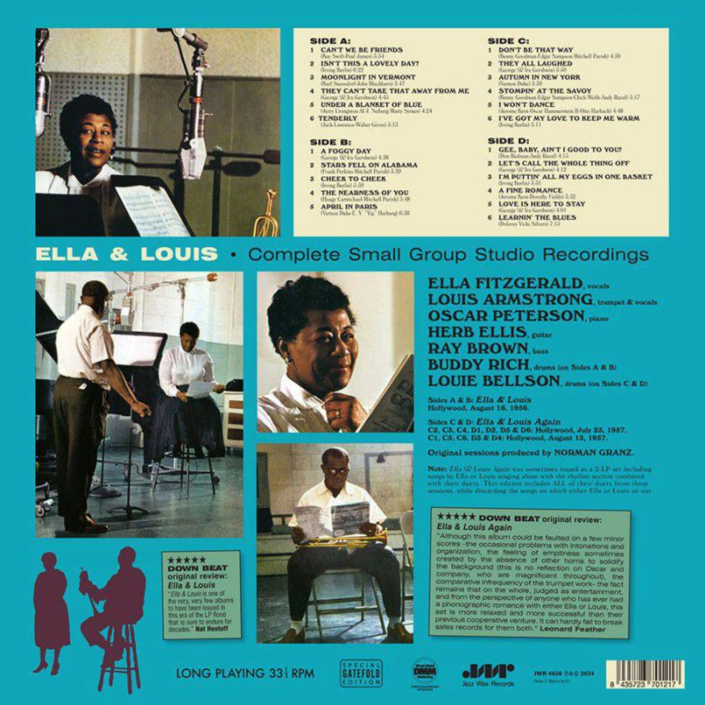  Ella Fitzgerald & Louis Armstrong (2LP/180G) Vinyl Record