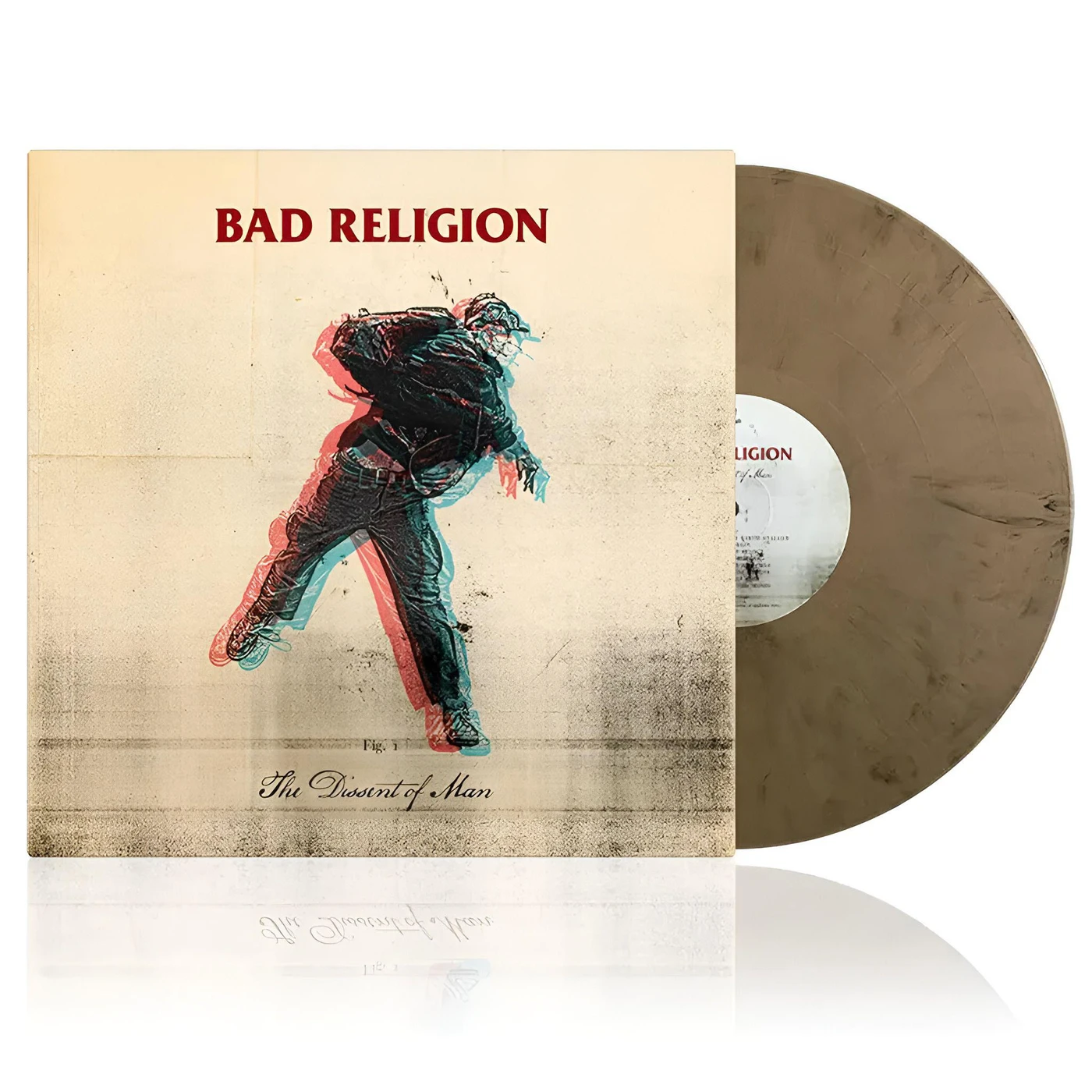 Bad Religion Dissent Of Man (Gold & Black Marbled) Vinyl Record