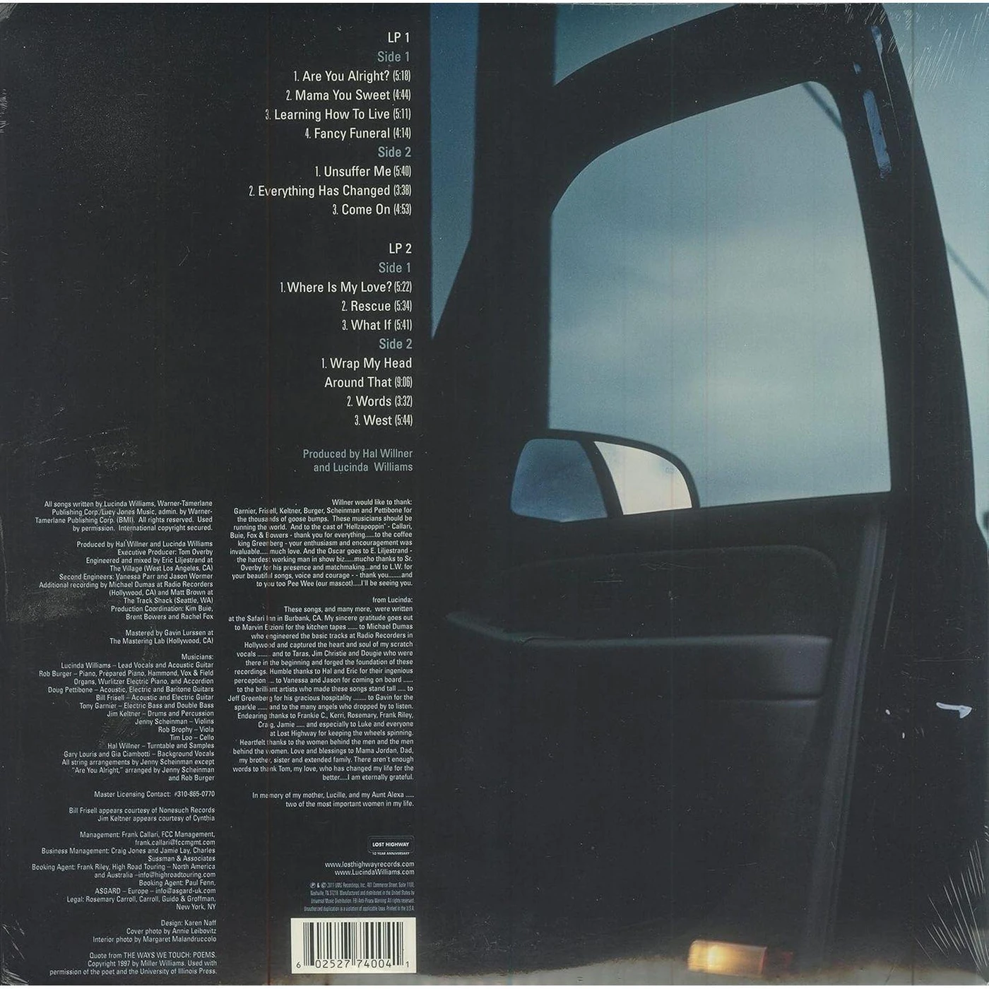Lucinda Williams West (2LP) Vinyl Record