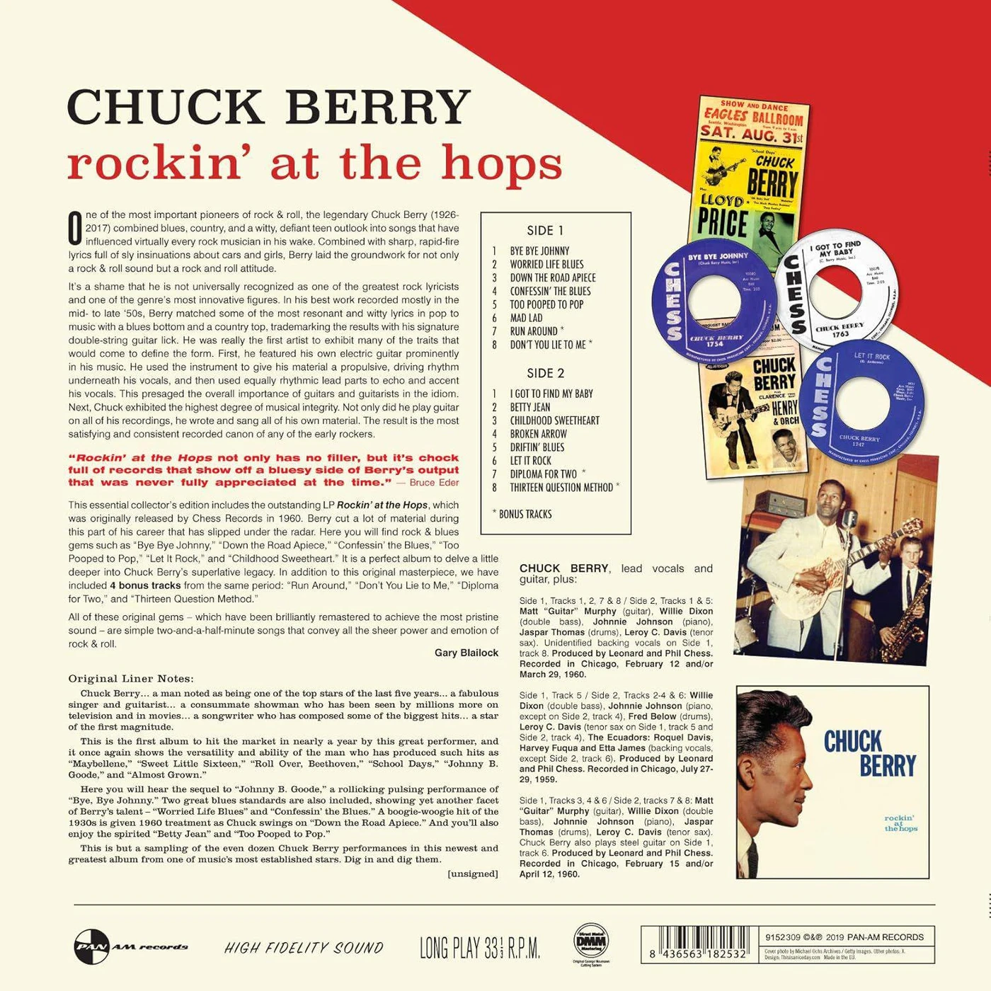 Chuck Berry Rockin At The Hops (180G) Vinyl Record