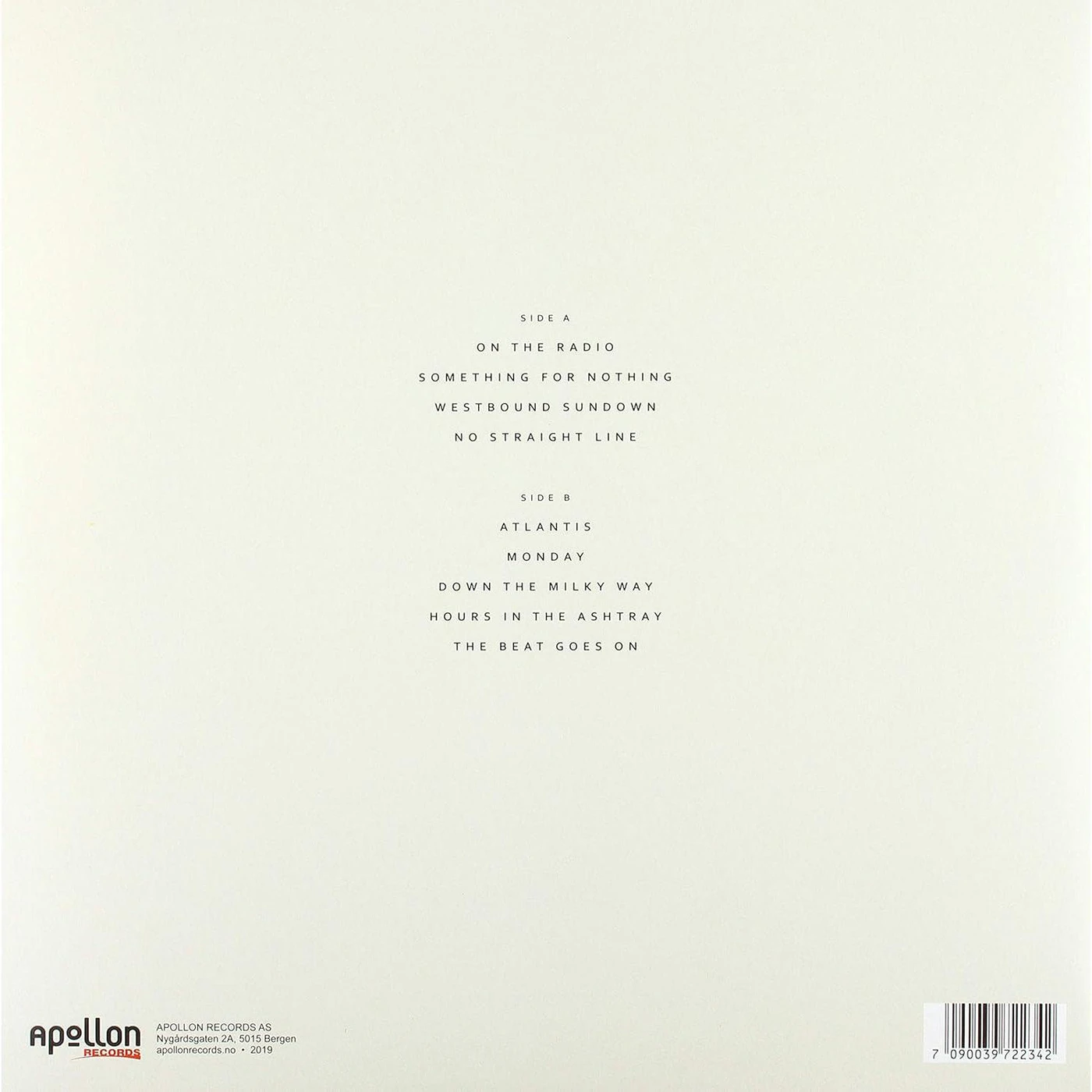 Frank Hammersland  Atlantis Vinyl Record