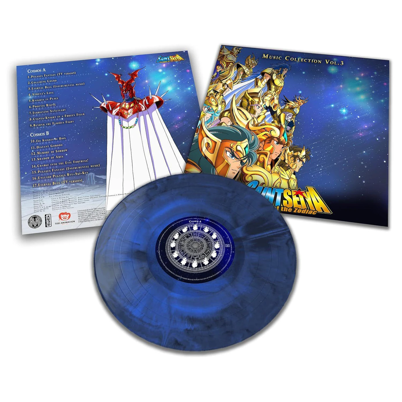 Seiji Yokoyama Saint Seiya Original Soundtrack (Volume 3) (Blue Marble) Vinyl Record
