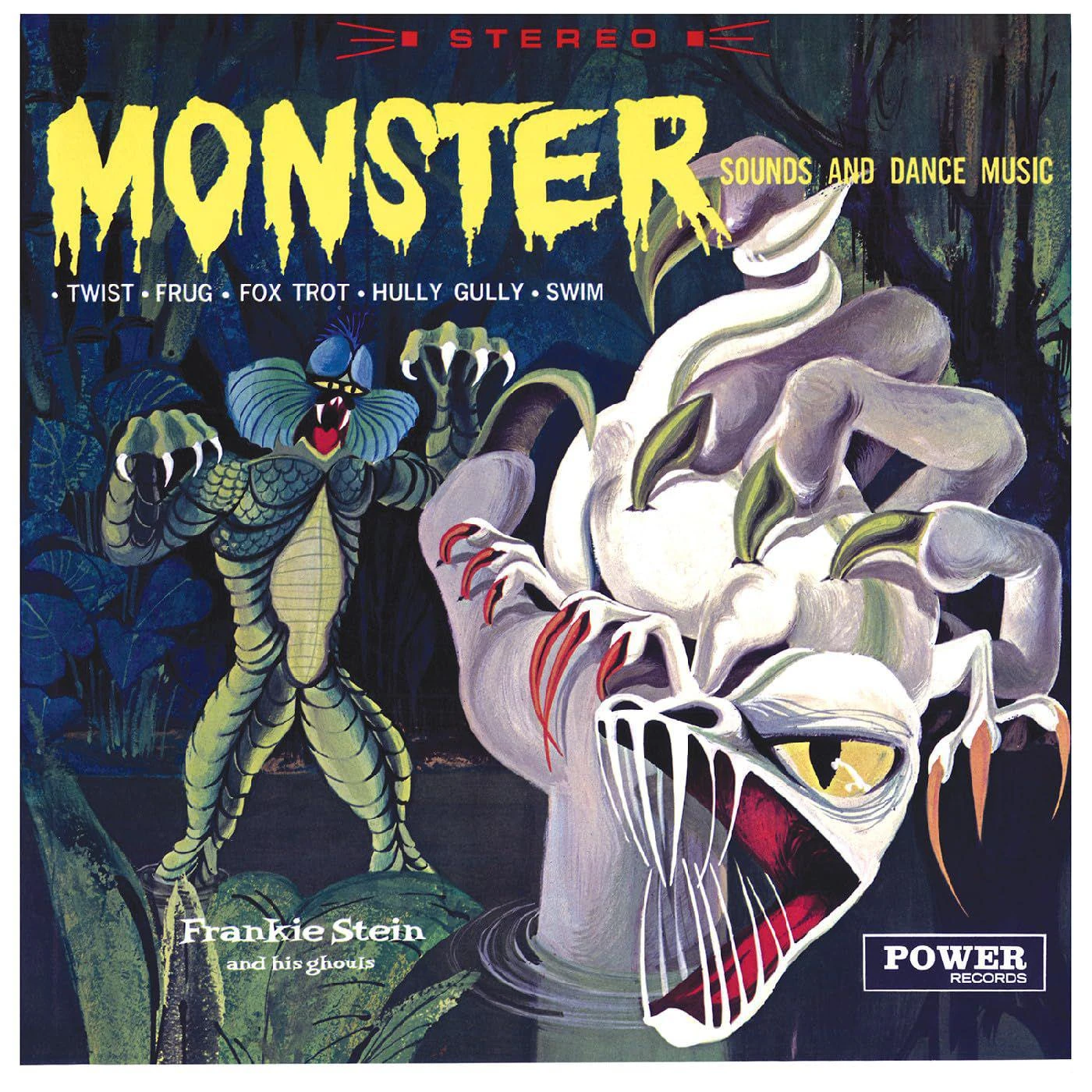 Frankie Stein and His Ghouls Monster Sounds & Dance Music (Coke Clear With Yellow Serpentine Swirl) Vinyl Record